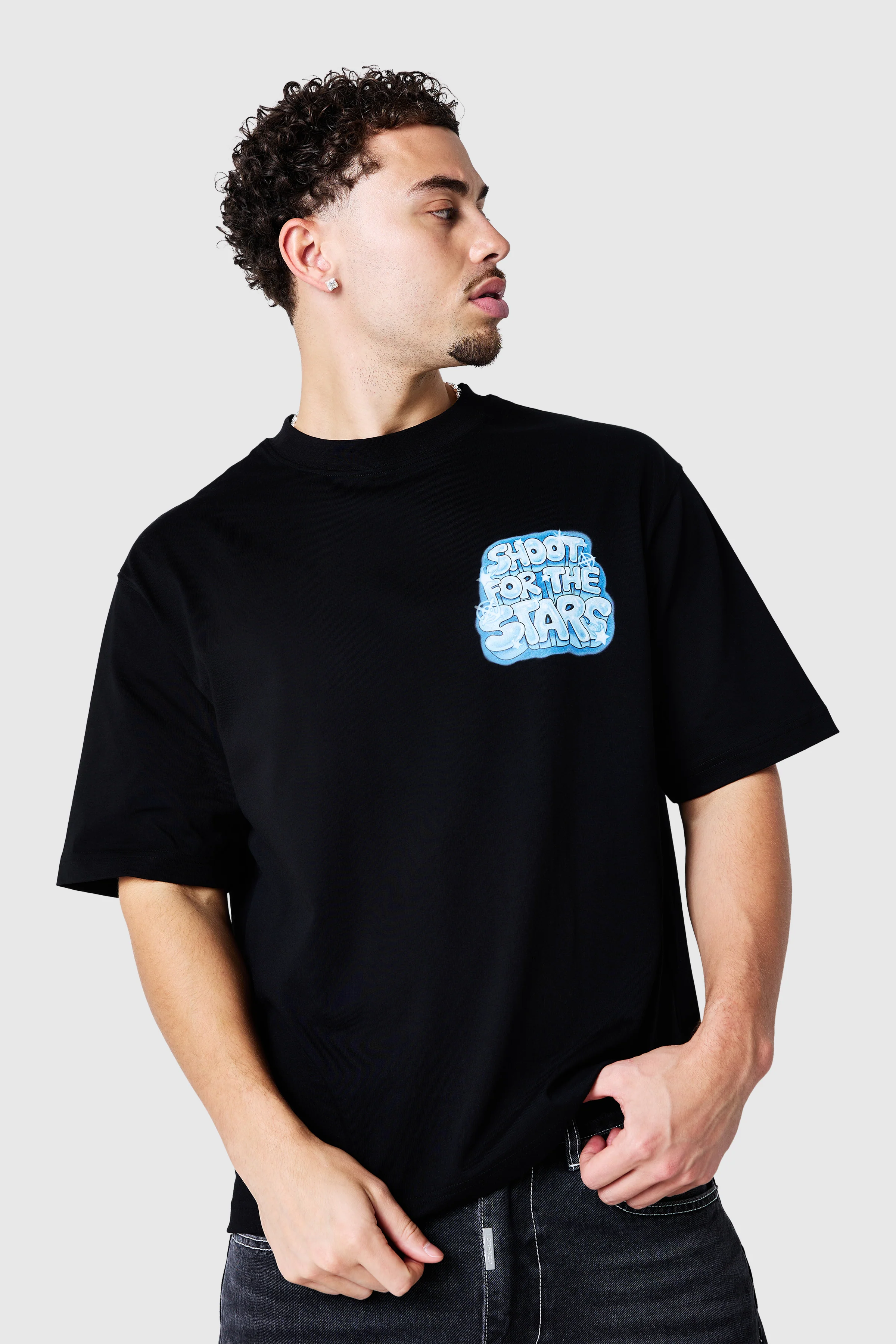 Airbrush Tee - Black - Image 2