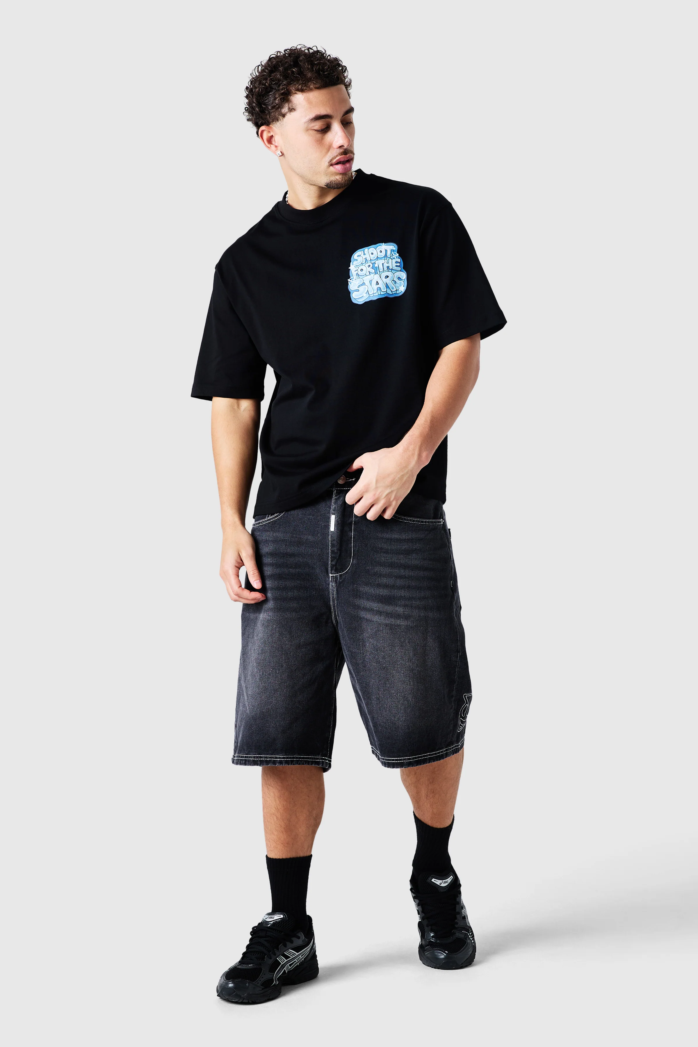 Airbrush Tee - Black - Image 5