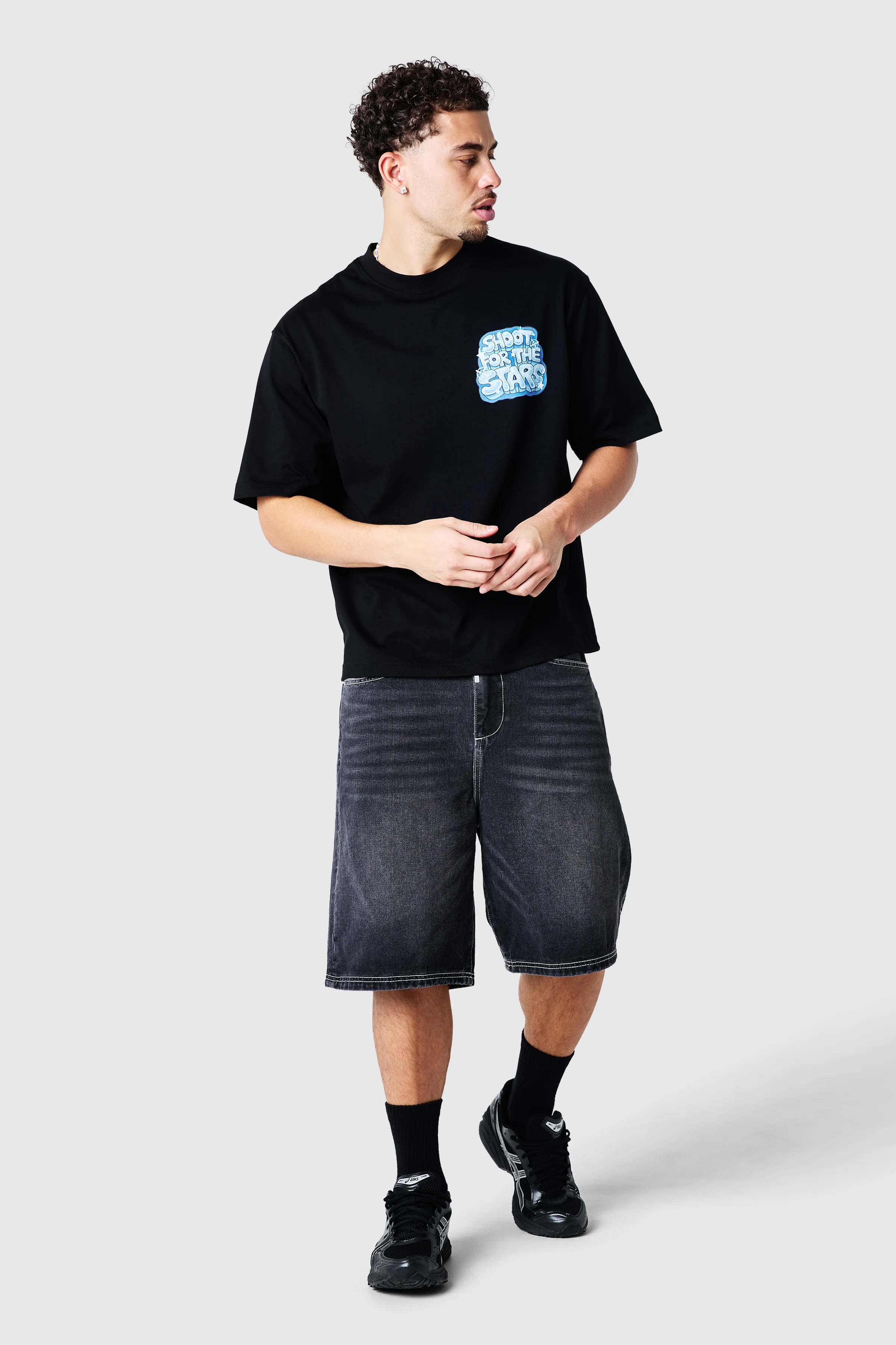 Airbrush Tee - Black - Image 6