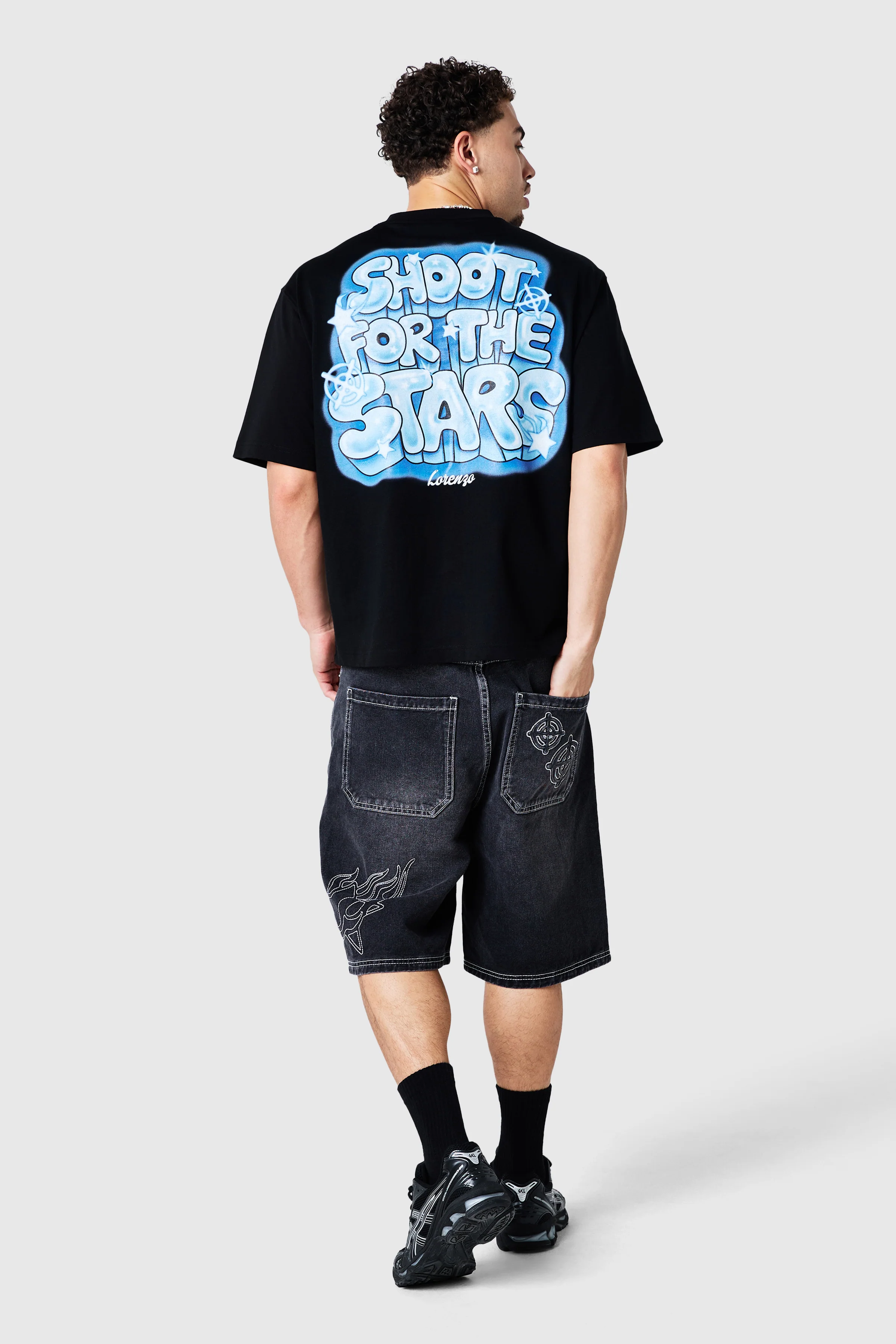 Airbrush Tee - Black - Image 7