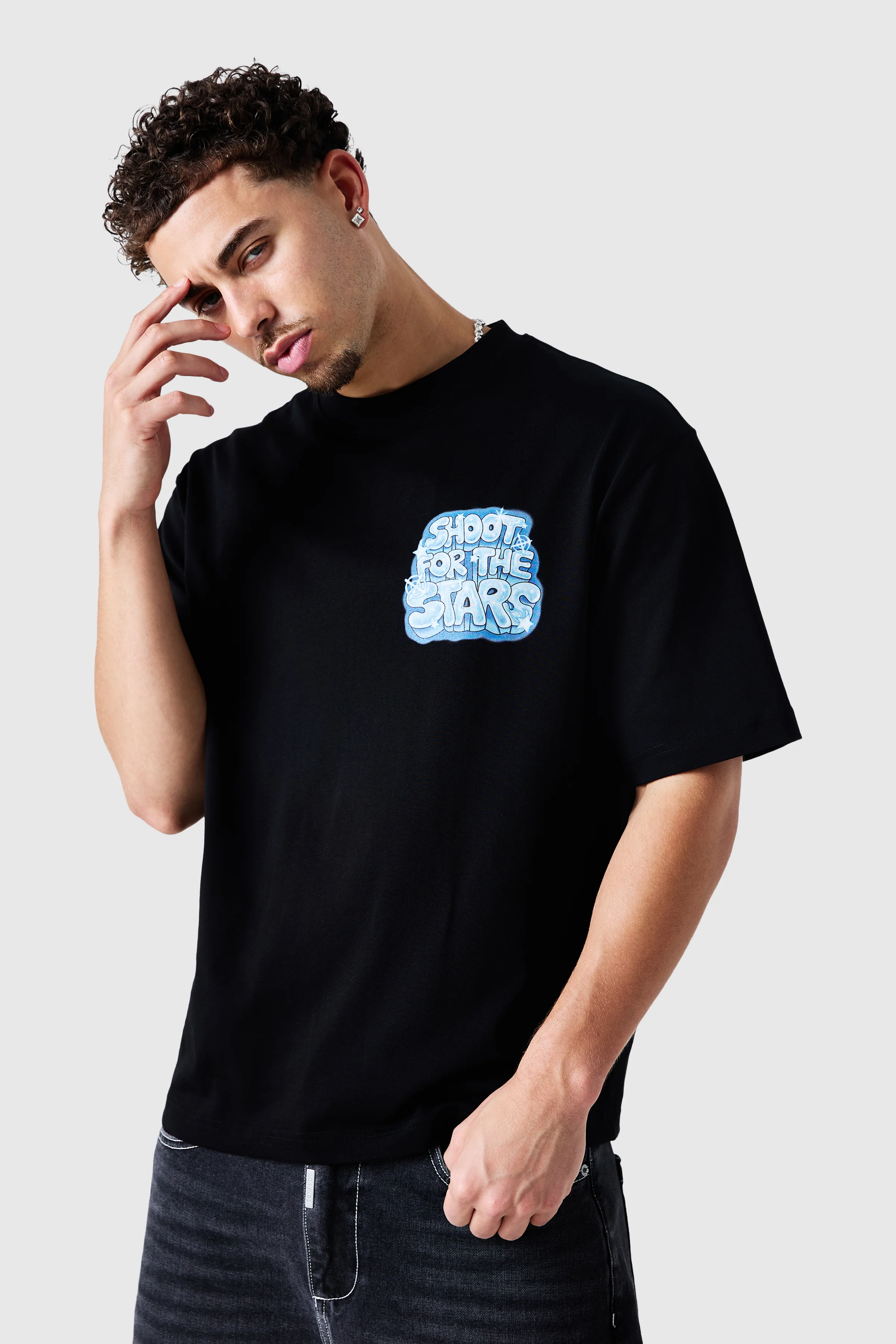 Airbrush Tee - Black - Image 8