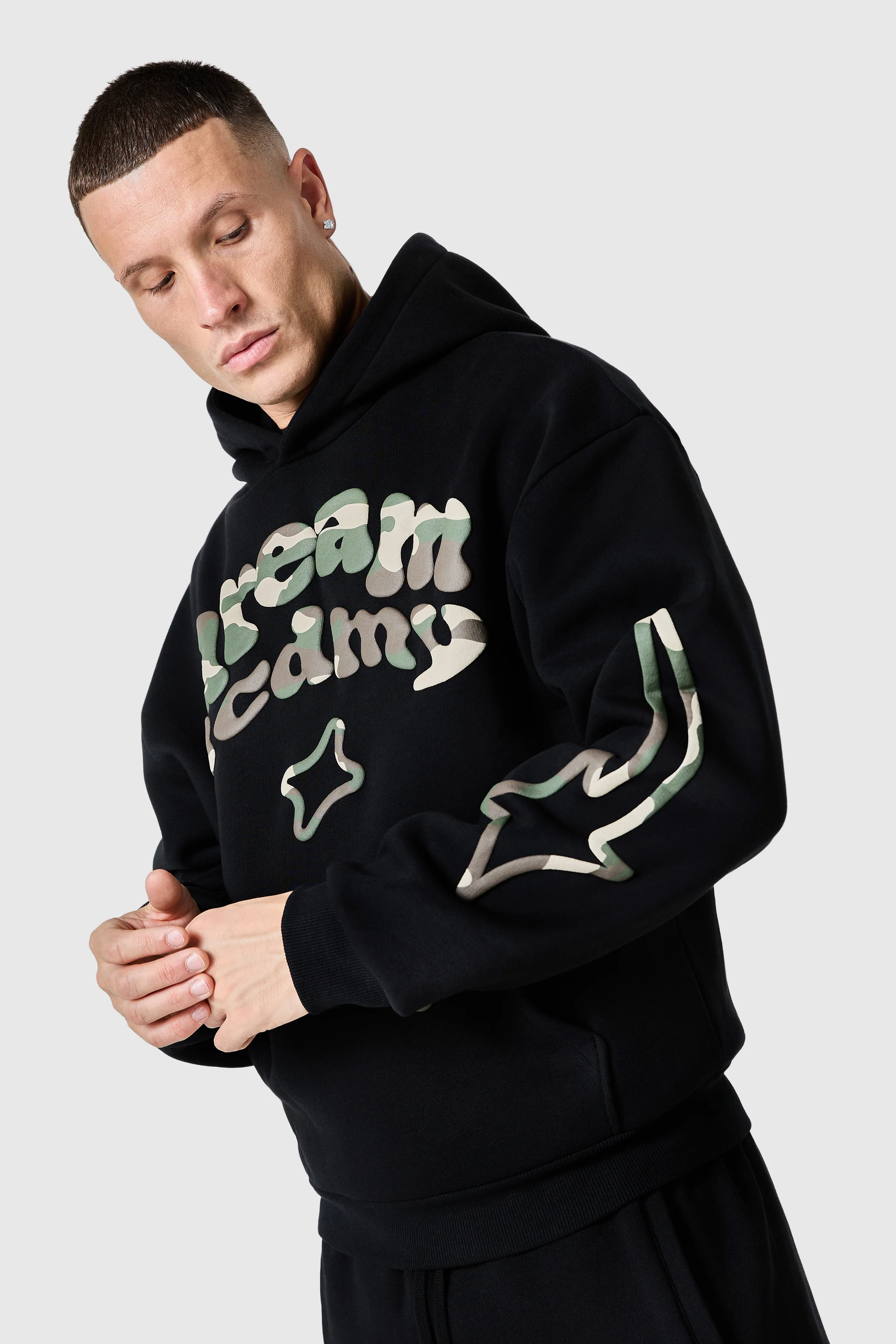 Camo Dream Acdmy Hood - Black - Image 4