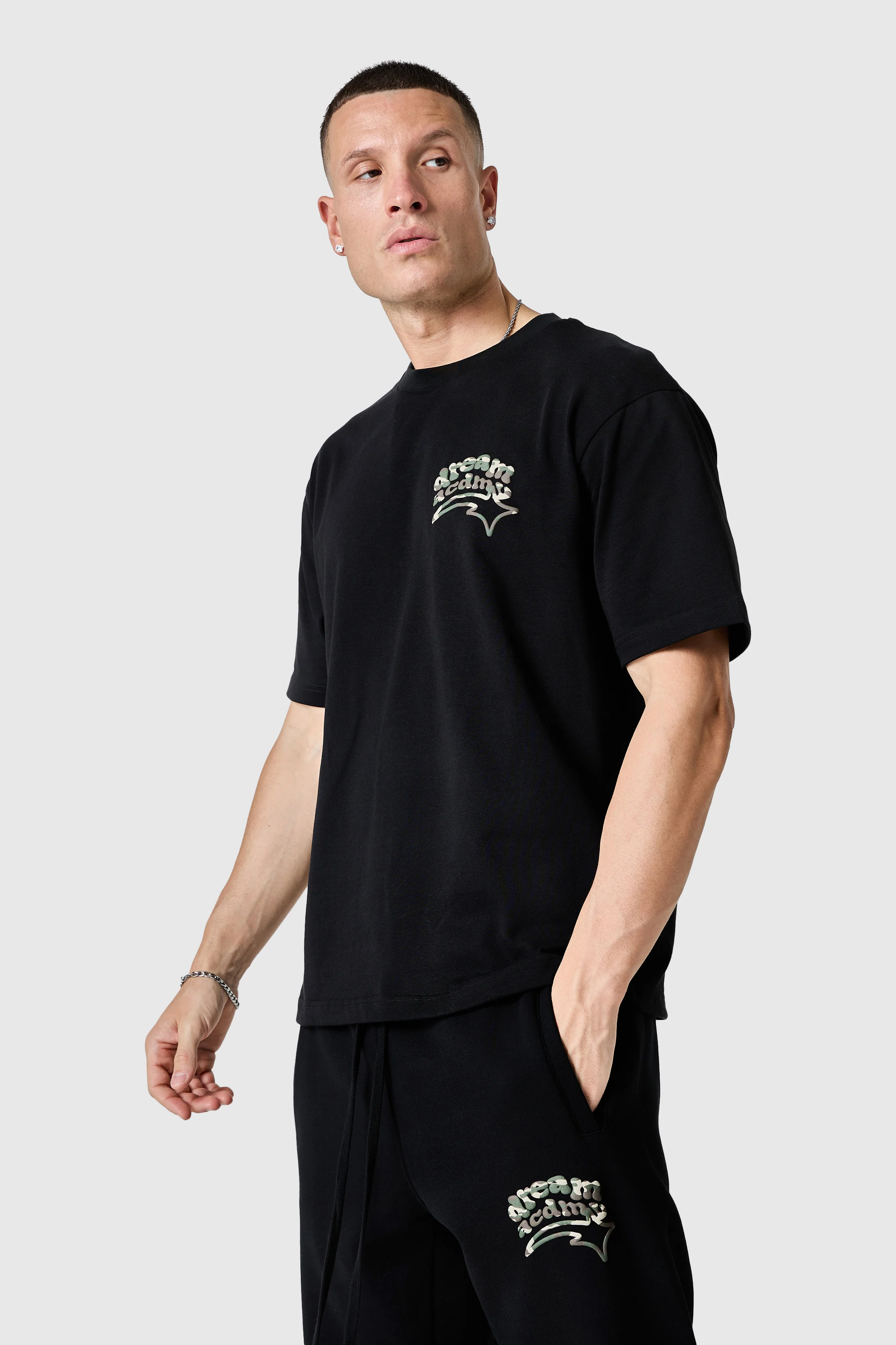 Camo Dream Acdmy Tee - Black - Image 5
