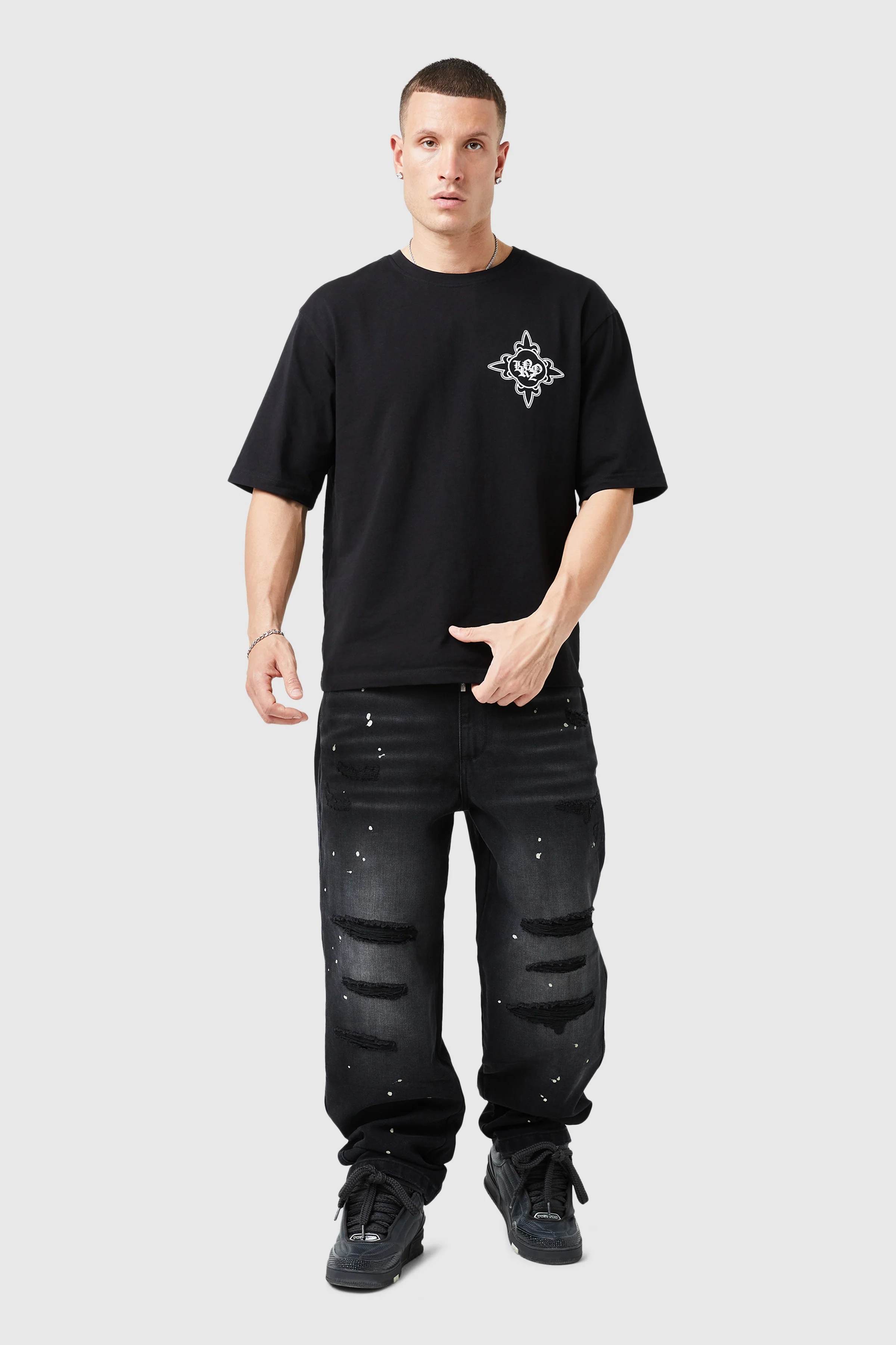 Capri Baggy Jean - Black - Image 3