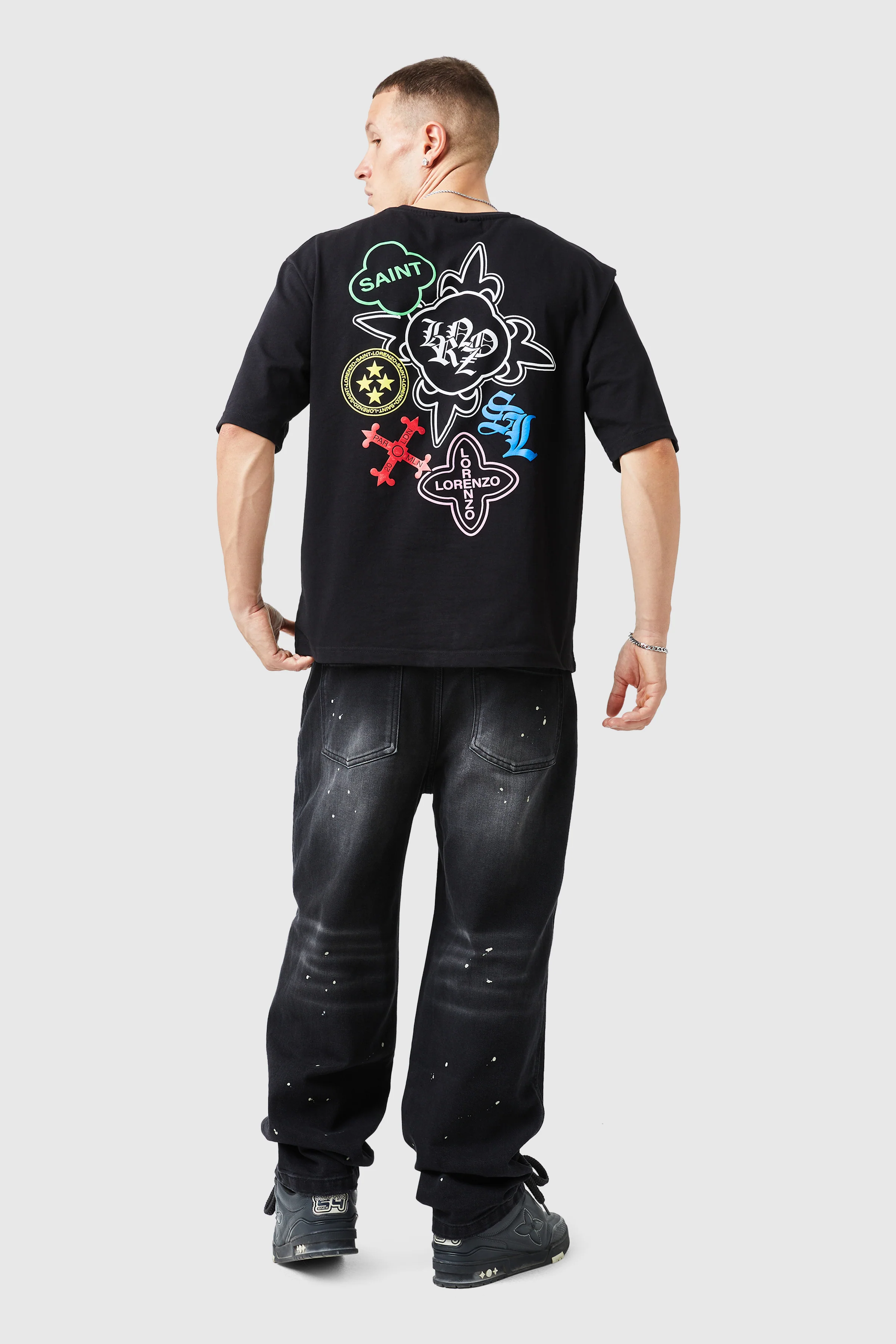 Capri Baggy Jean - Black - Image 5