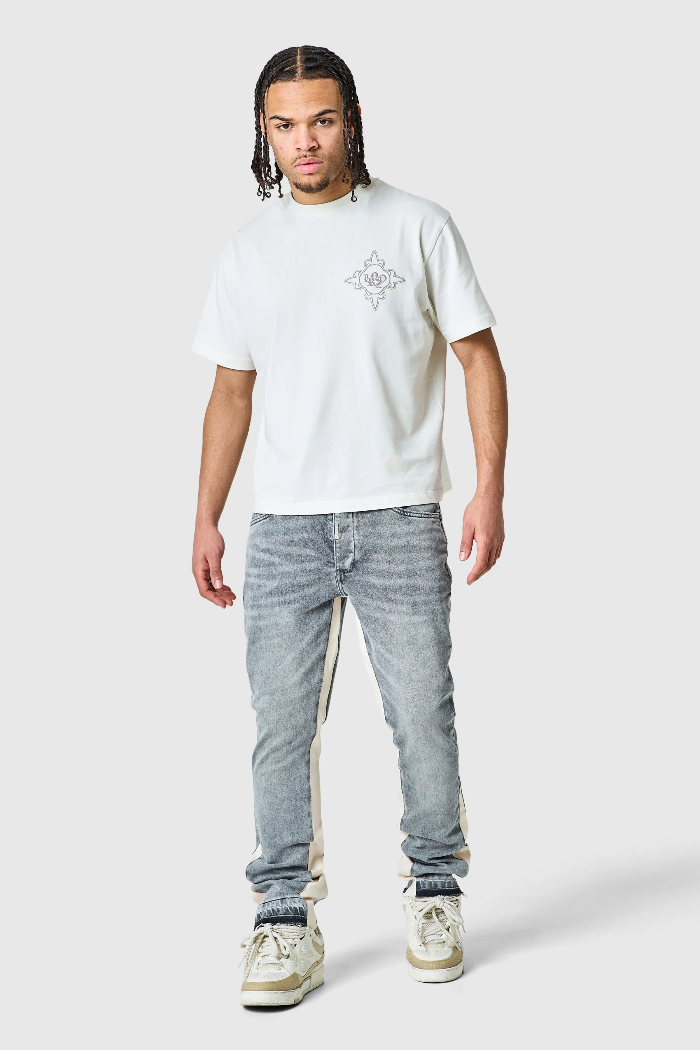 Carlo Flare Jean - Mid Grey - Image 7