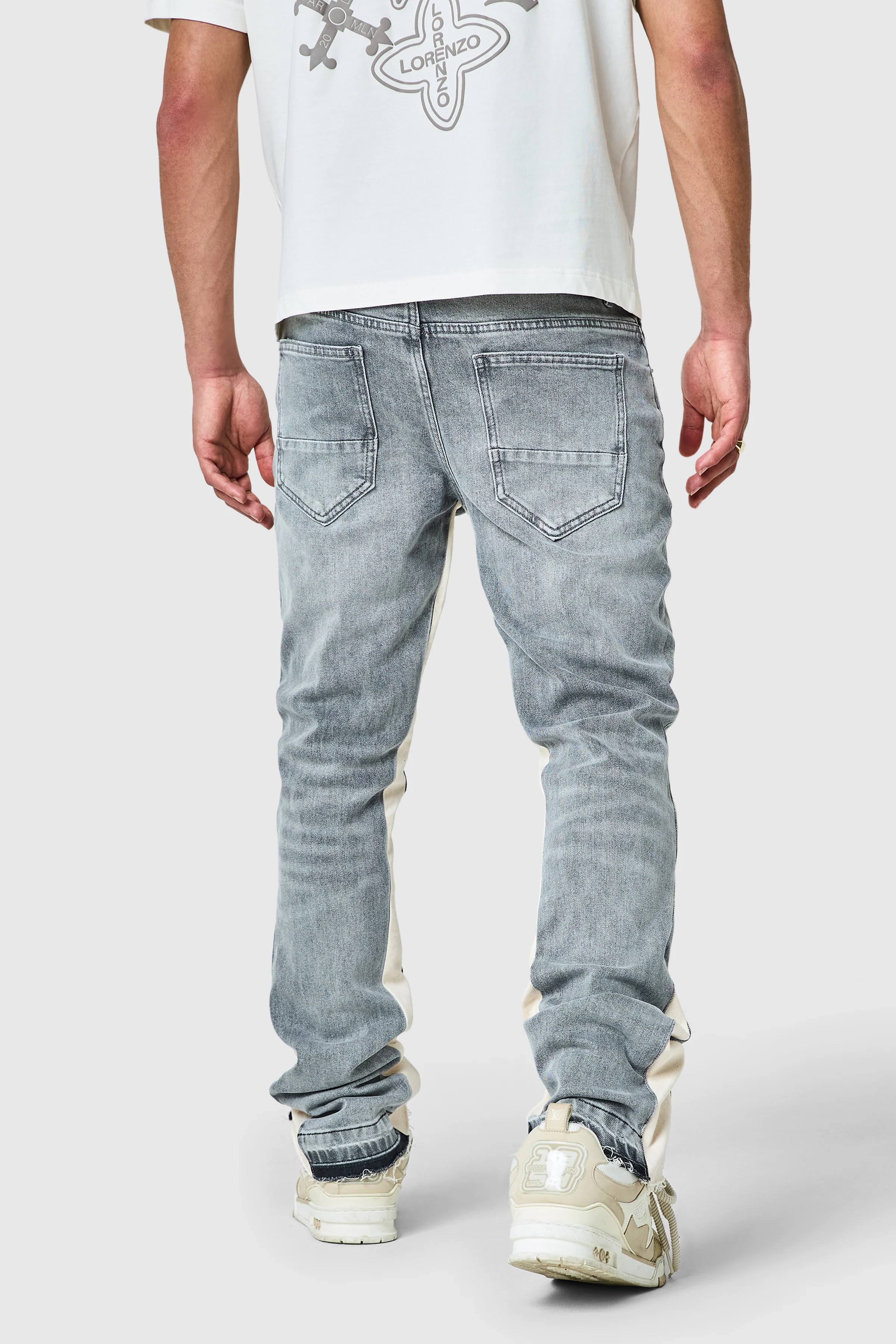 Carlo Flare Jean - Mid Grey - Image 8