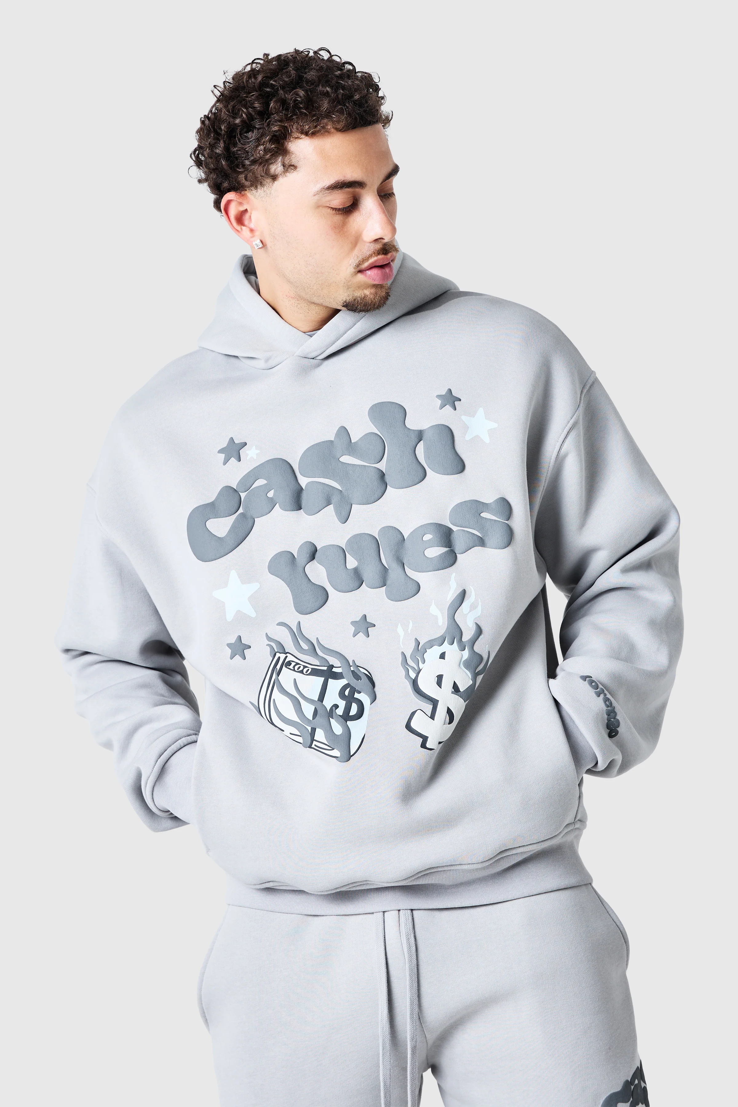 Cash Rules Hood - Lunar Grey - Image 4