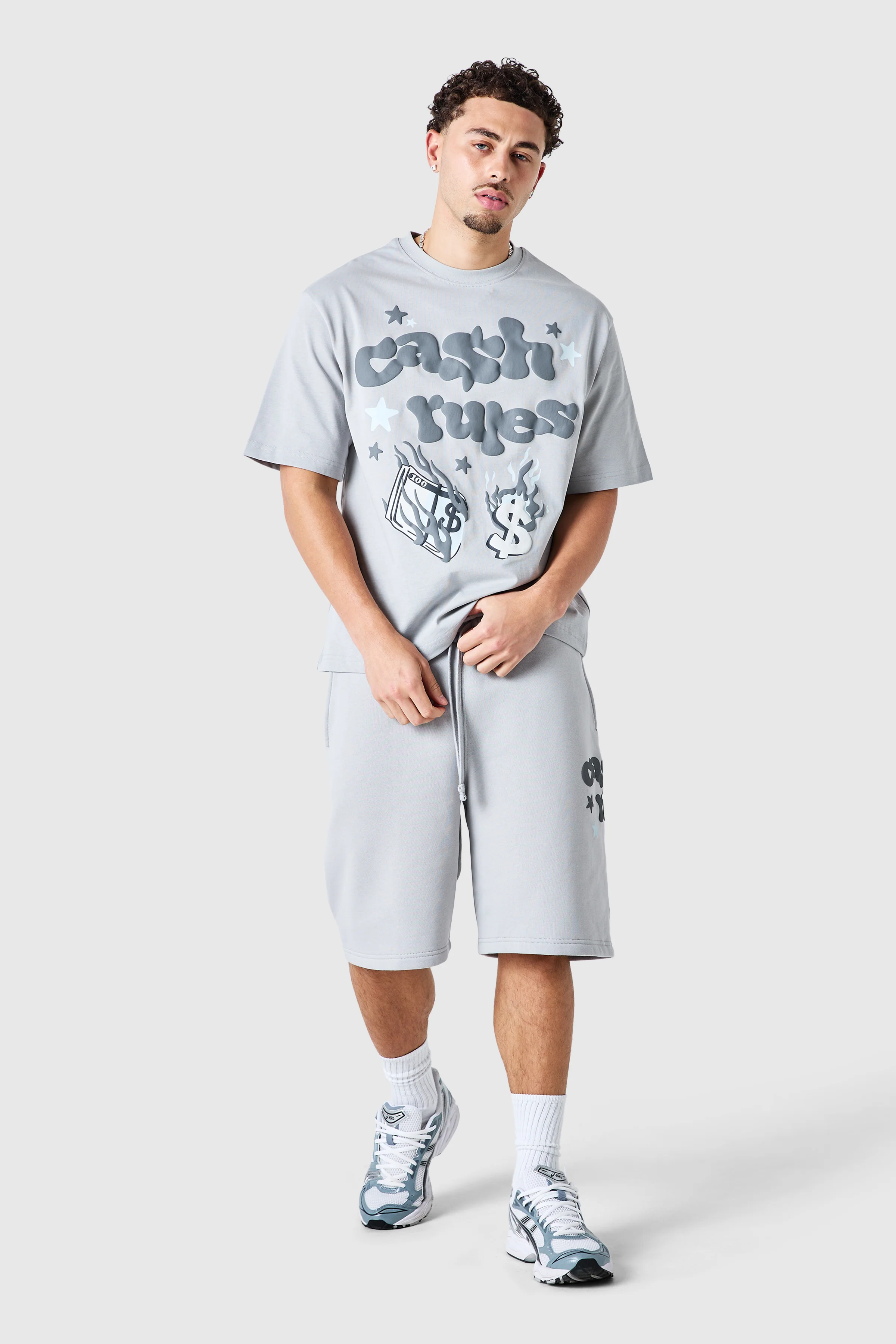 Cash Rules Tee - Lunar Grey - Image 2