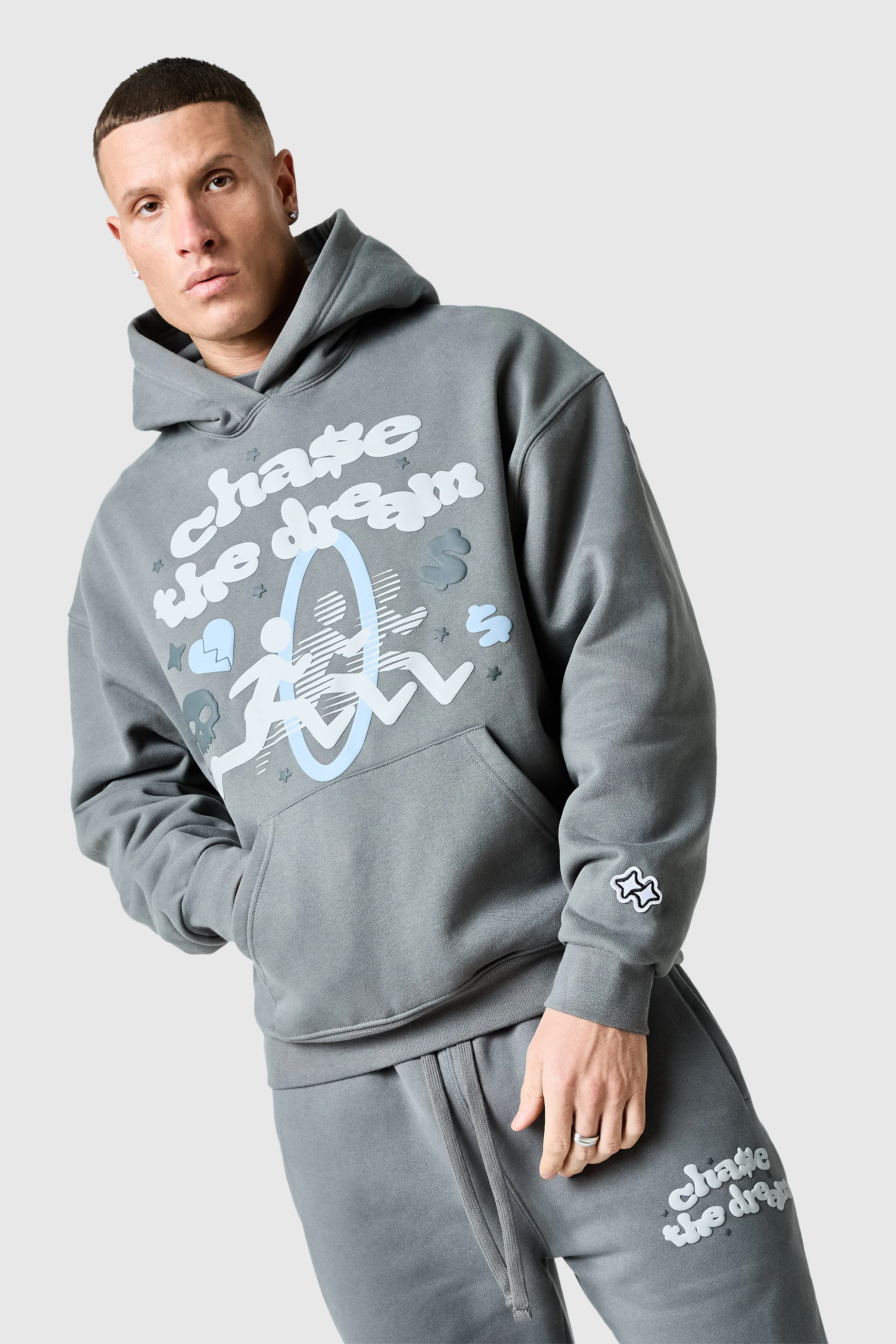 Chase The Dream Hood - Slate Grey - Image 3