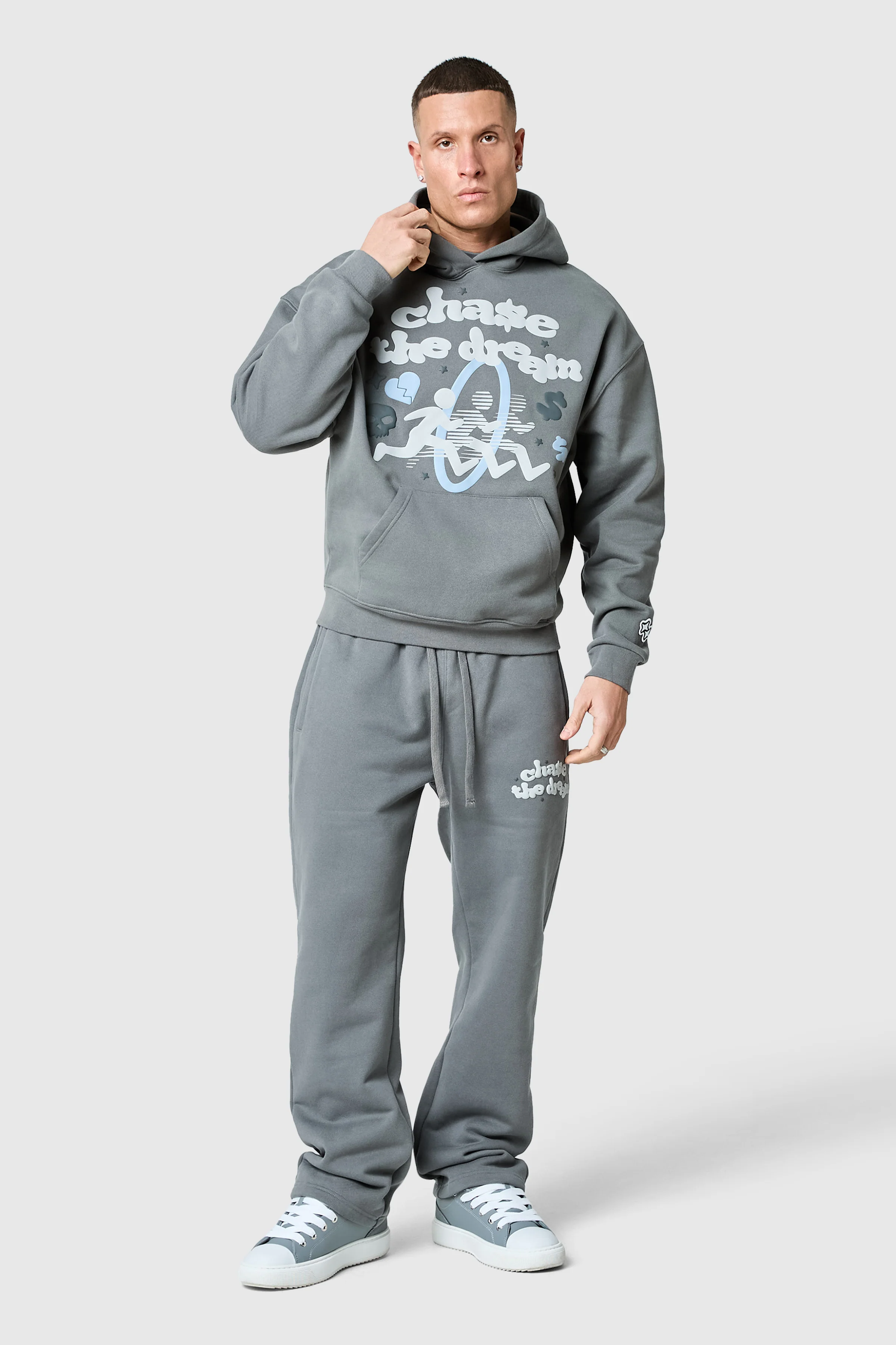 Chase The Dream Hood - Slate Grey - Image 4