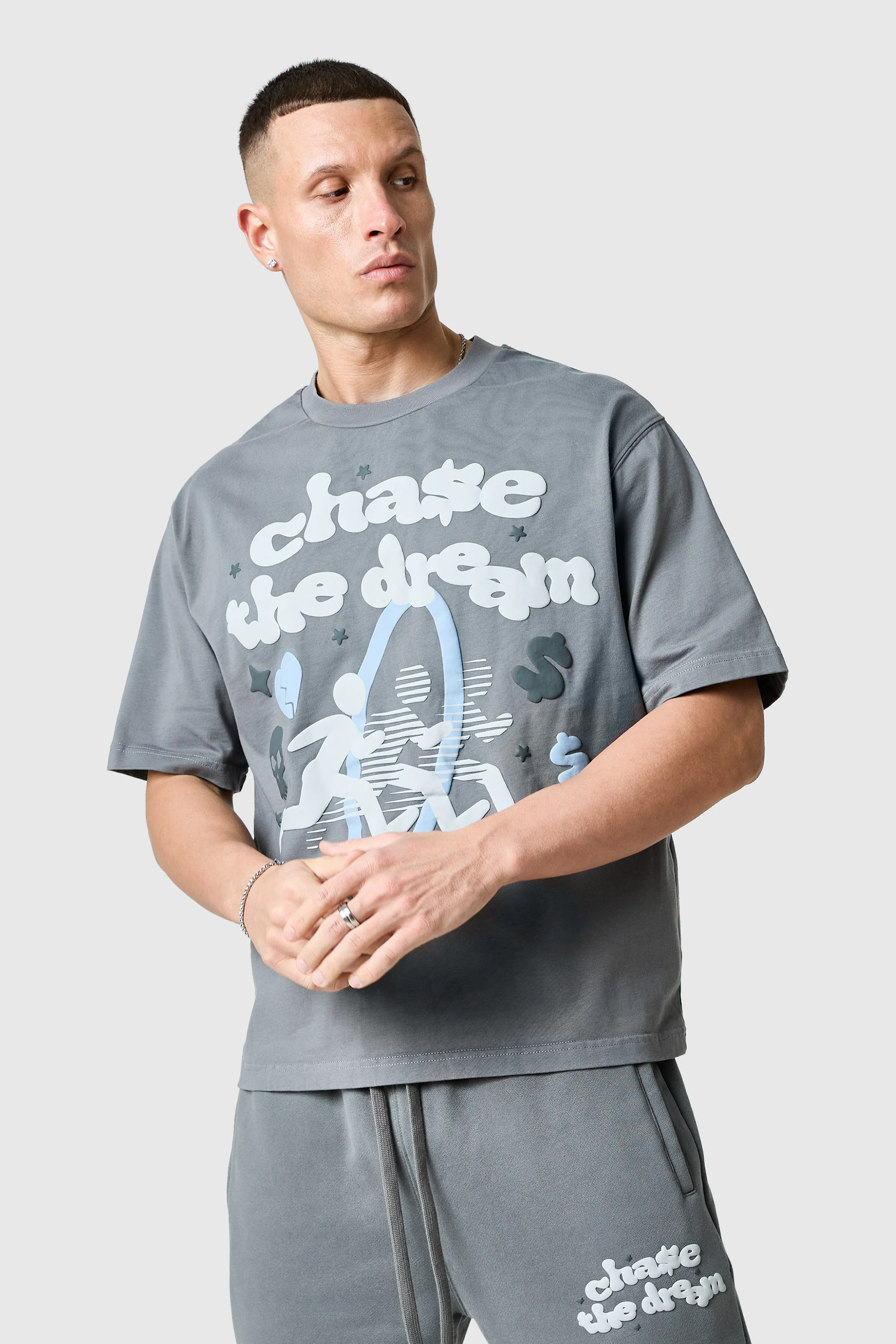 Chase The Dream Tee - Slate Grey - Image 2