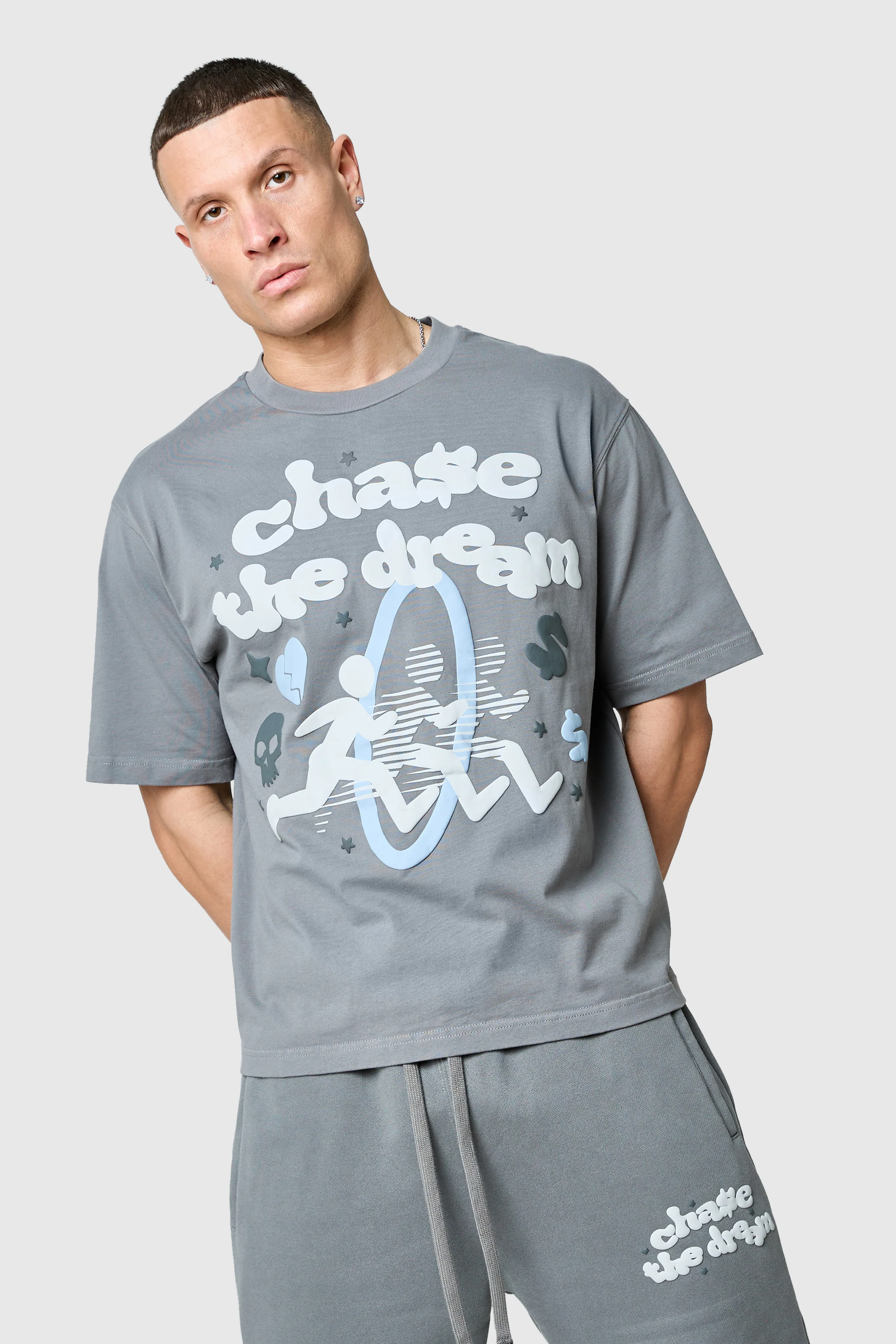 Chase The Dream Tee - Slate Grey - Image 5