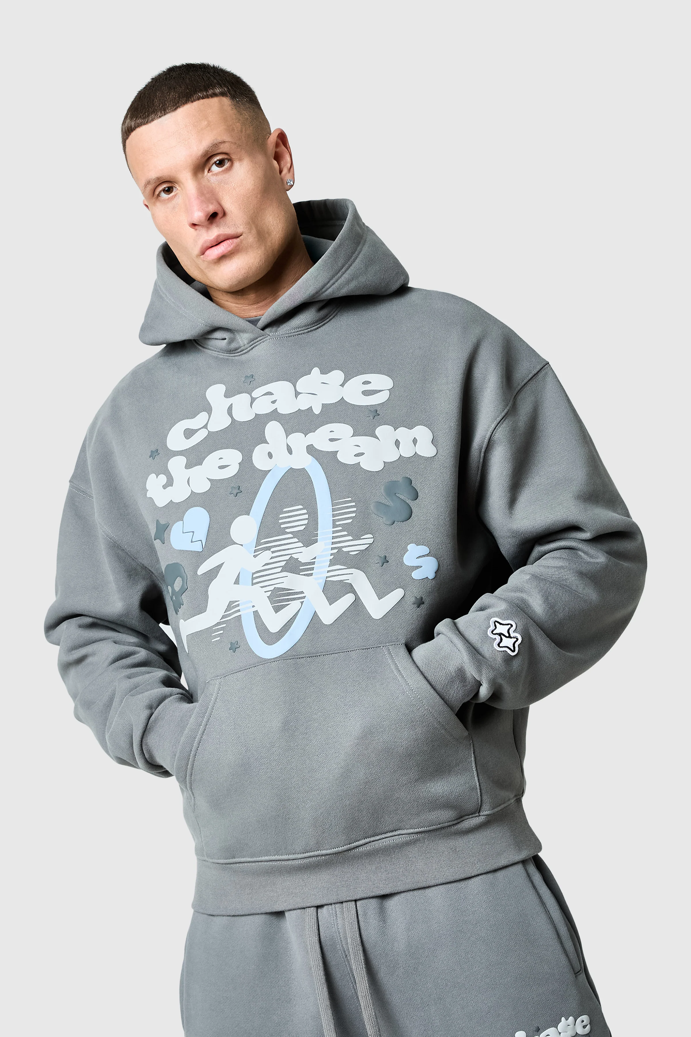 Chase The Dream Tracksuit - Slate Grey - Image 4
