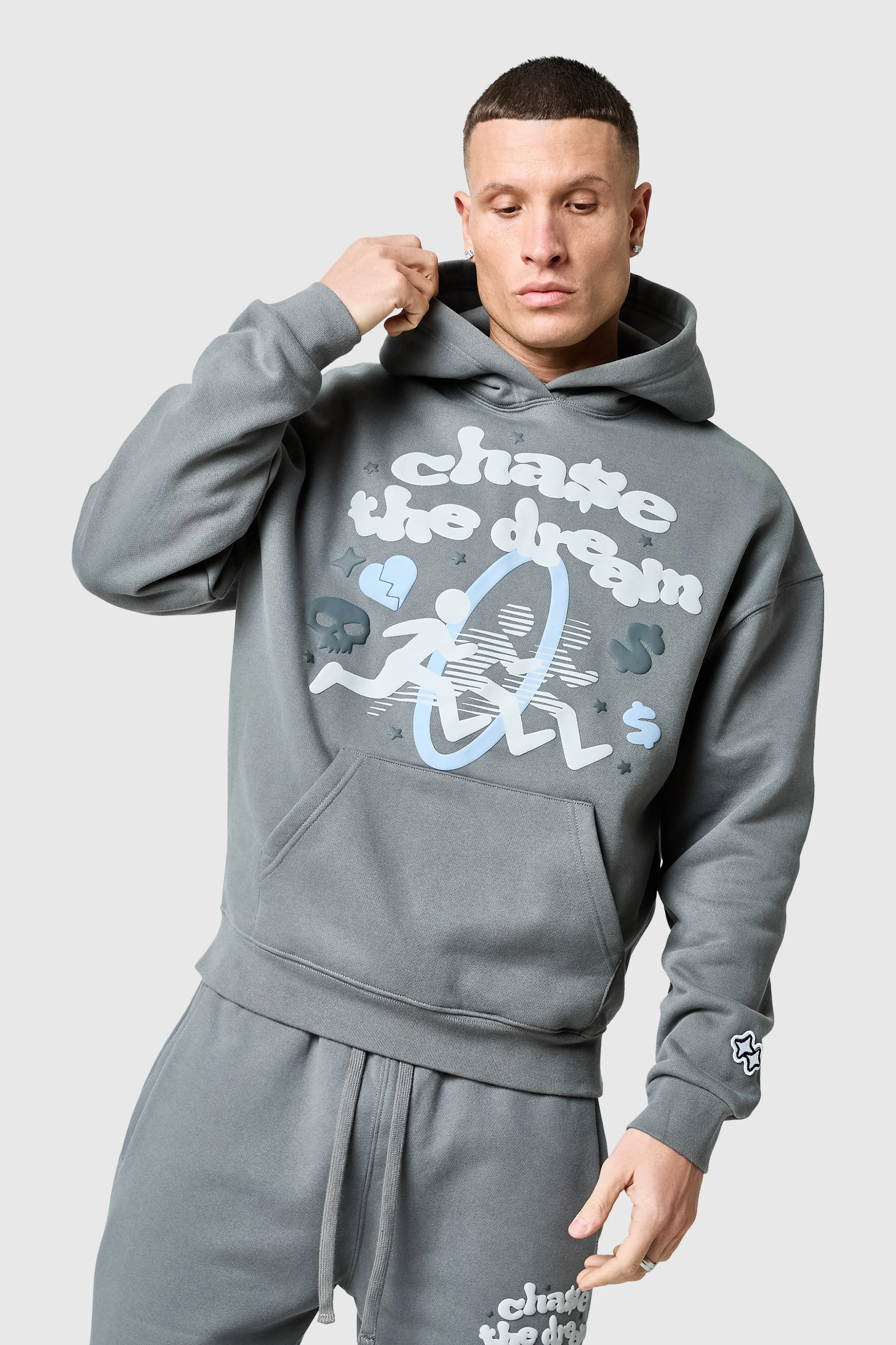 Chase The Dream Tracksuit - Slate Grey - Image 5