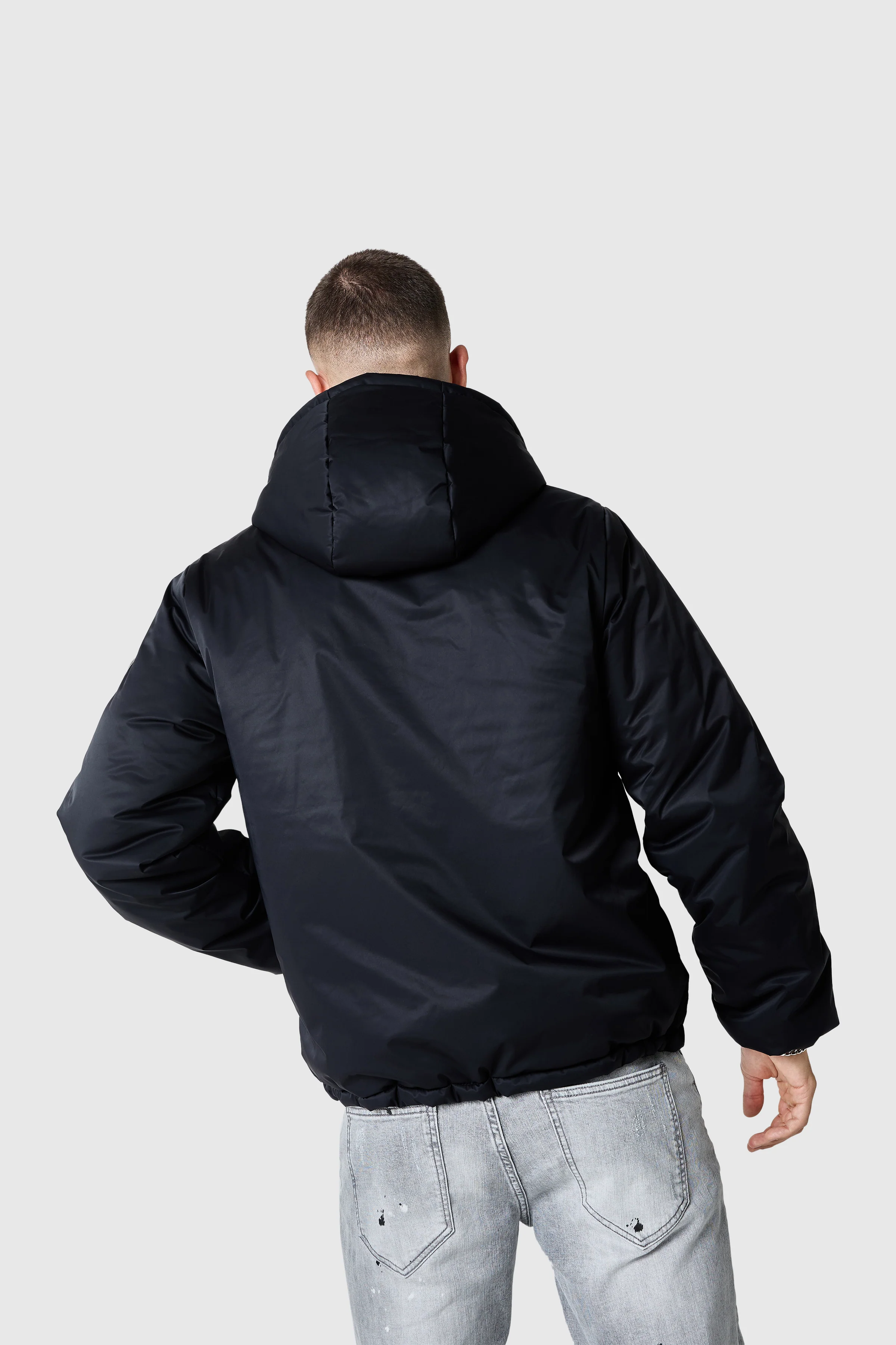 Circa Padded Windbreaker - Black - Image 6