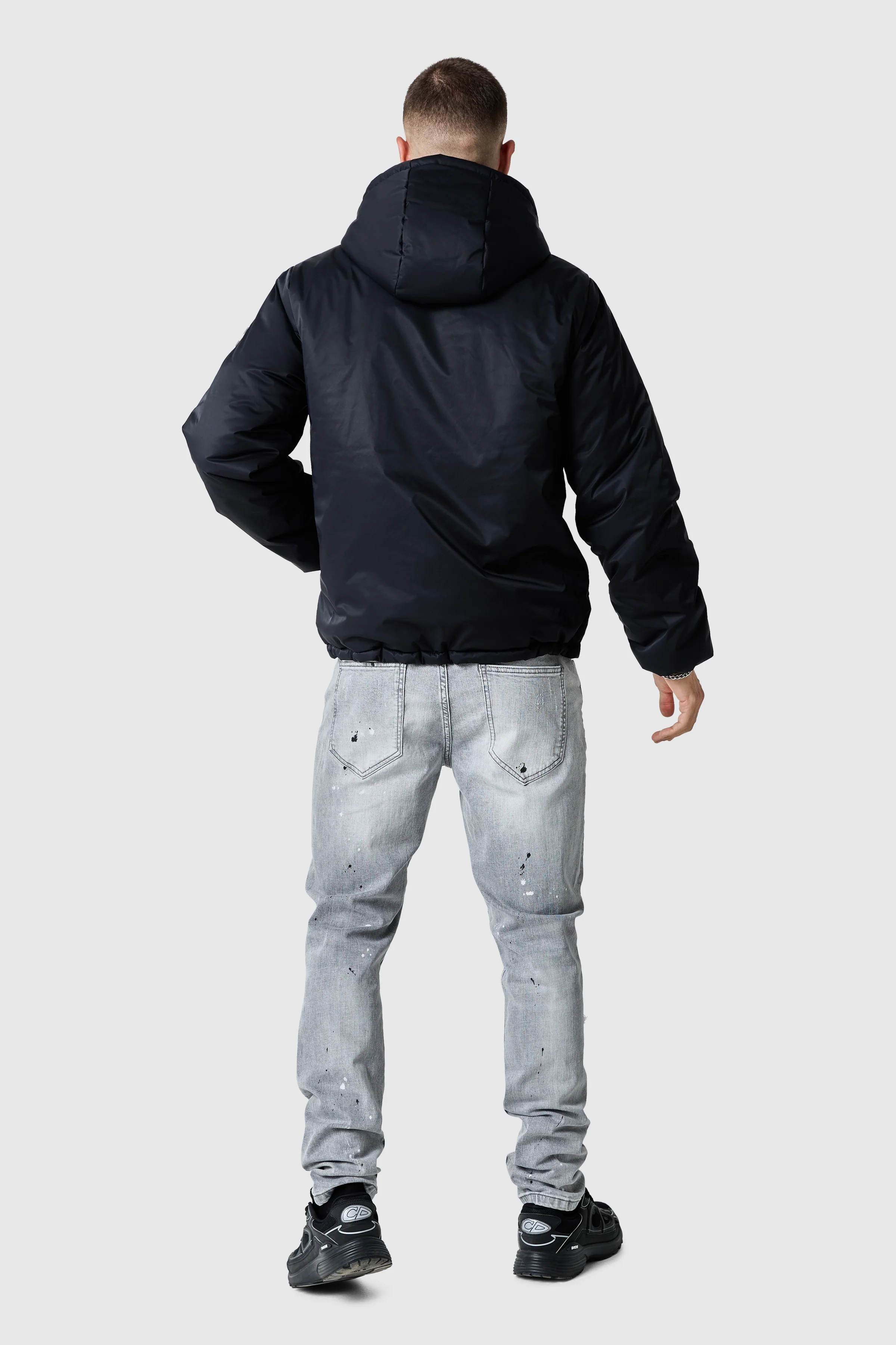 Circa Padded Windbreaker - Black - Image 9