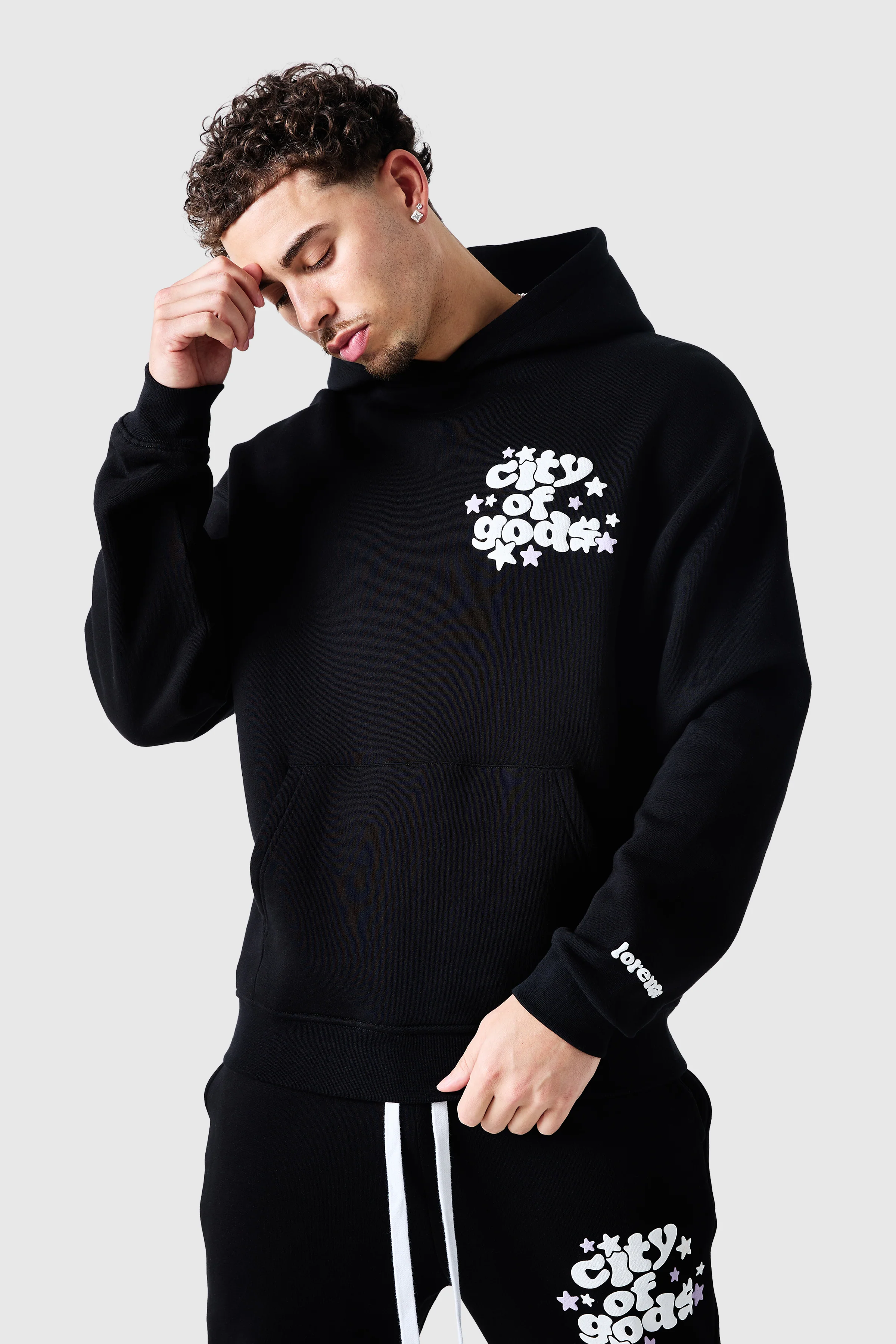 City Of Gods Hood - Black - Image 4
