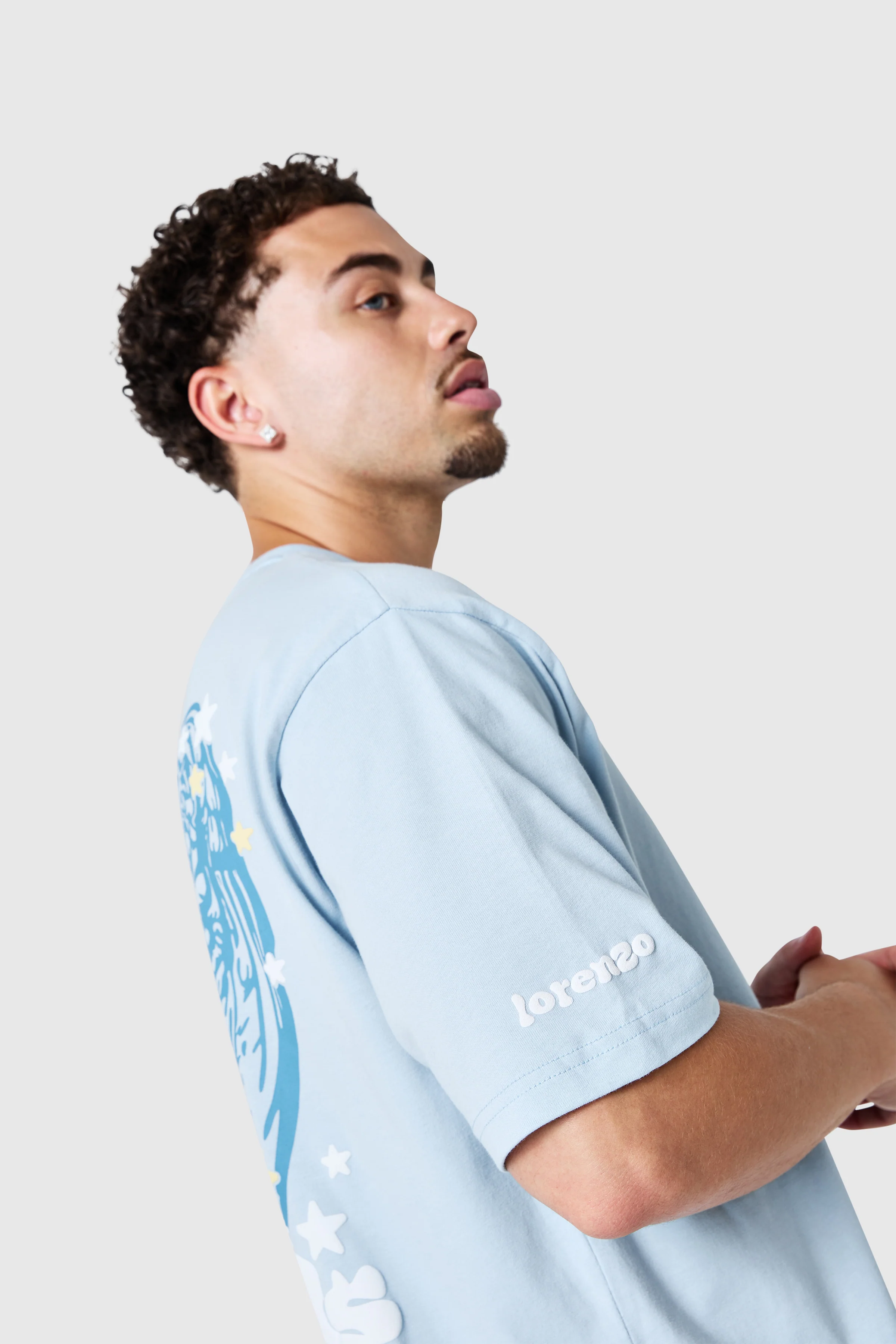 City Of Gods Tee - Blue Mist - Image 7