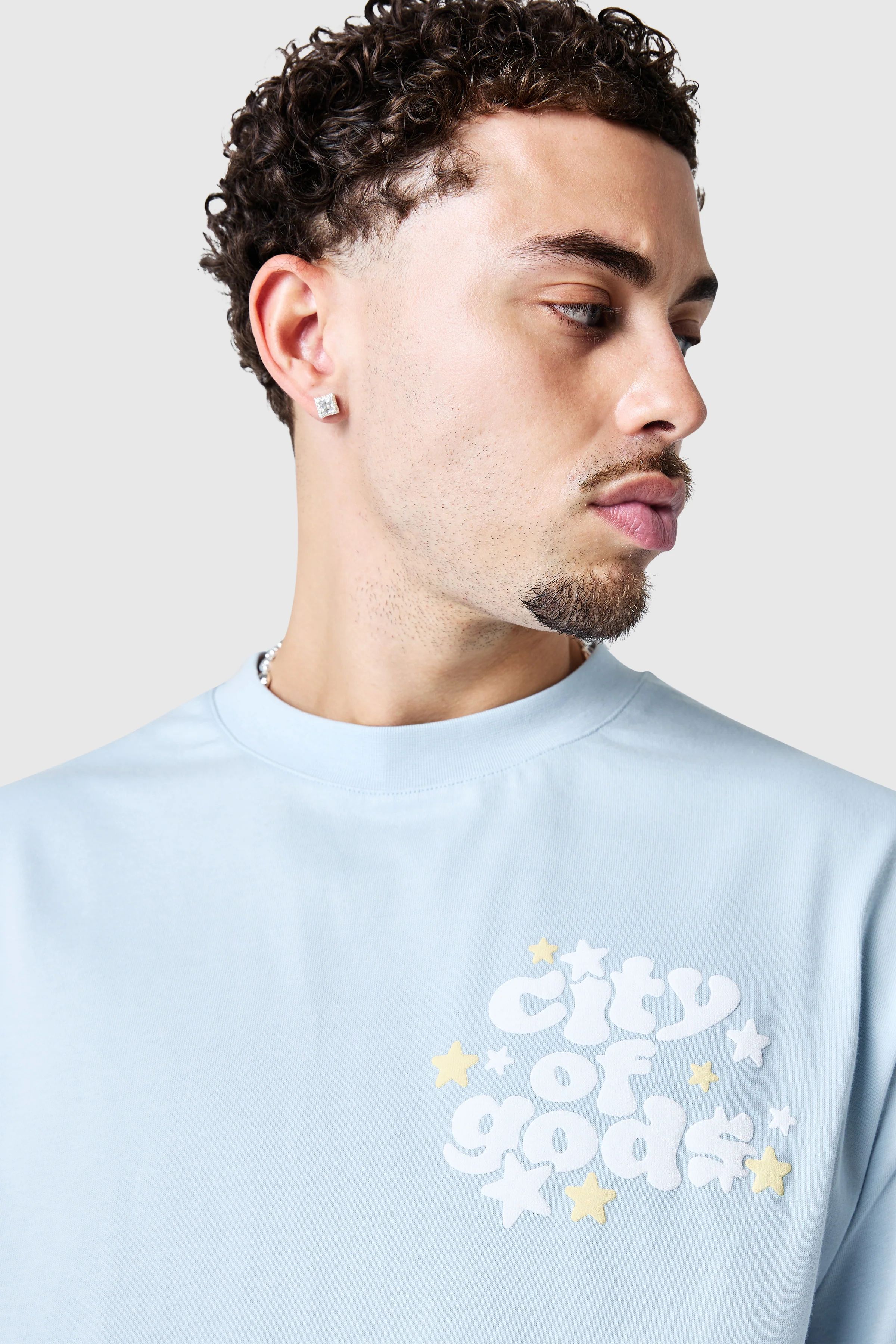 City Of Gods Tee - Blue Mist - Image 8