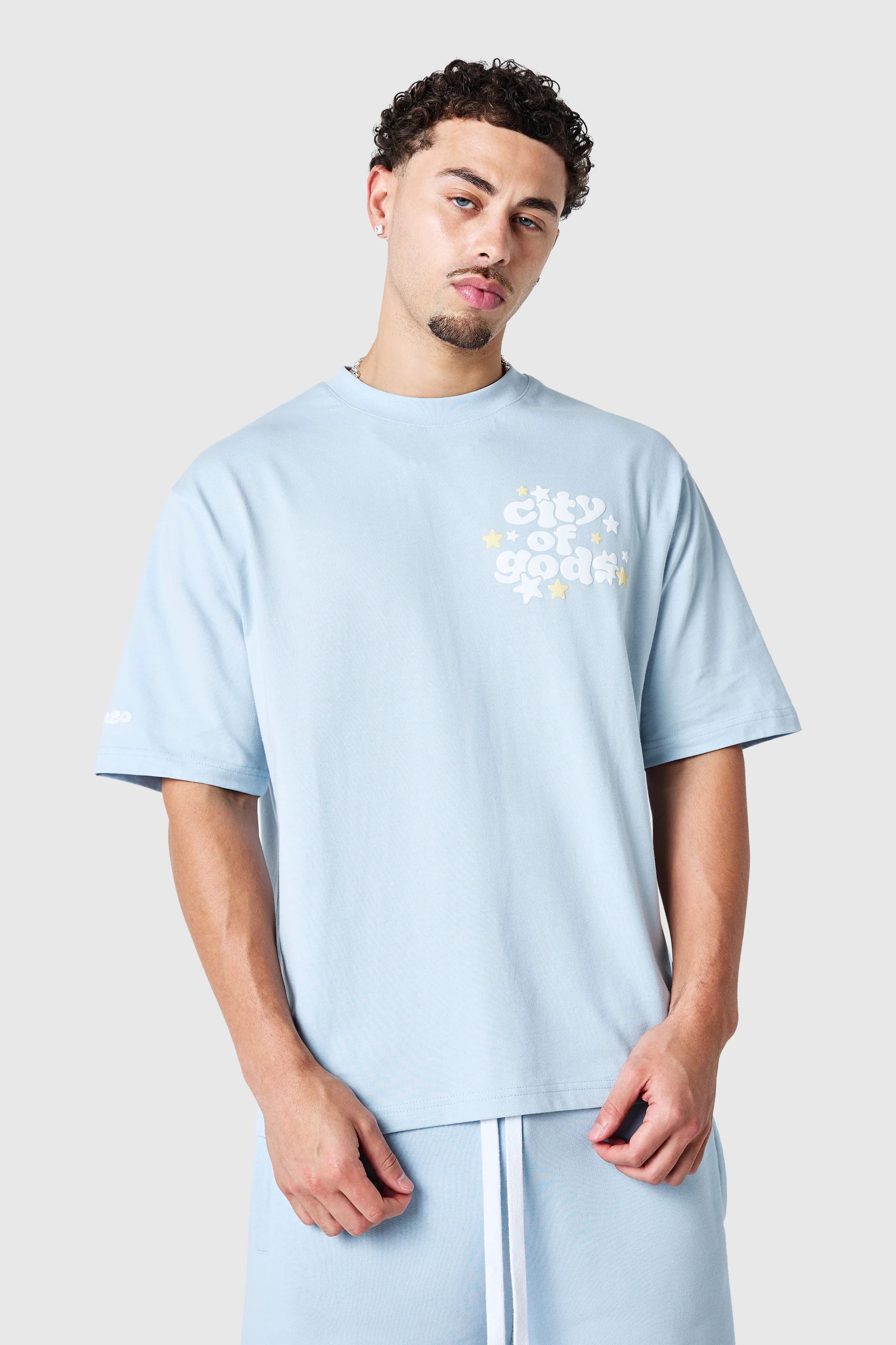 City Of Gods Tee - Blue Mist - Image 9