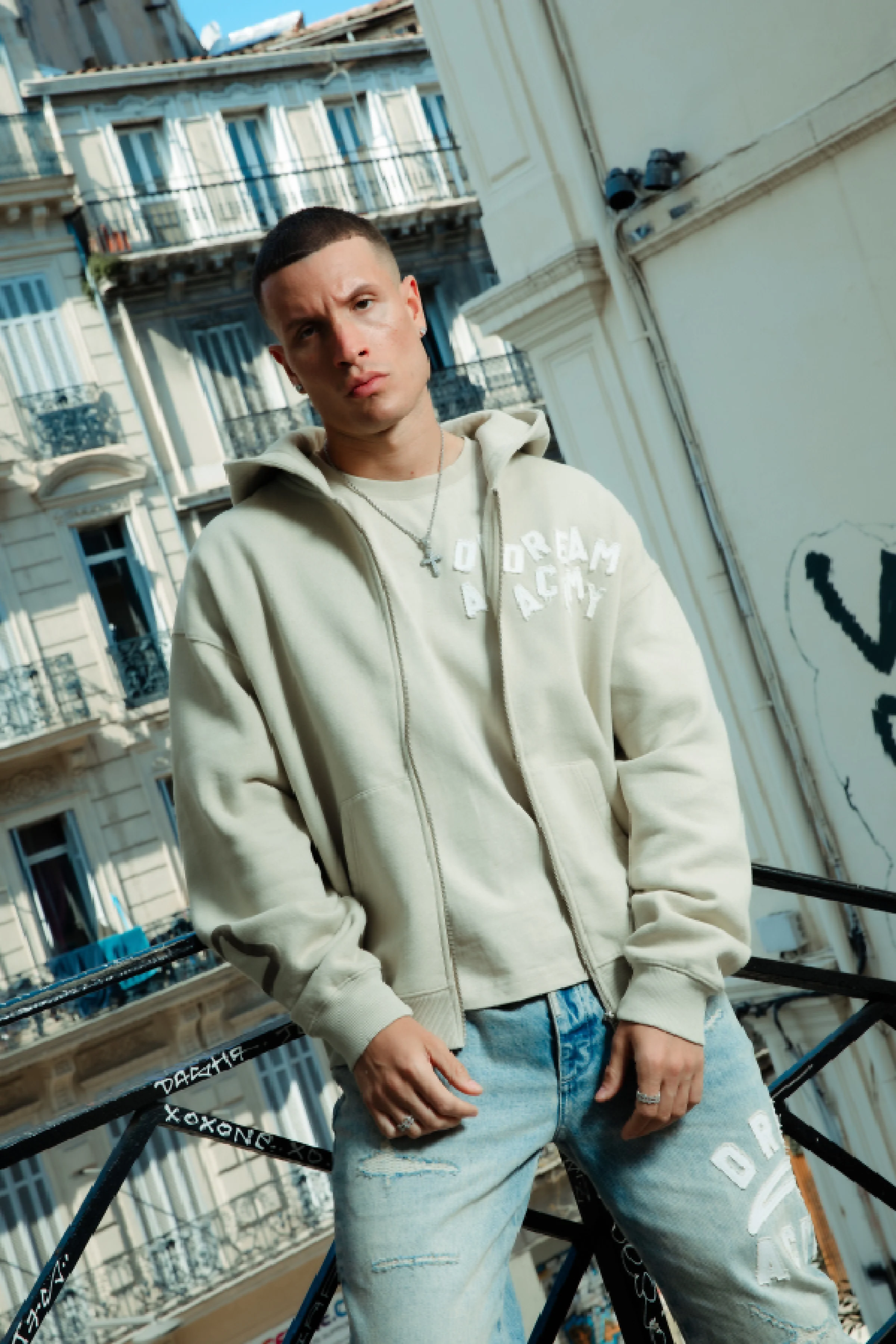 College Zip Hood - Sandstone - Image 2