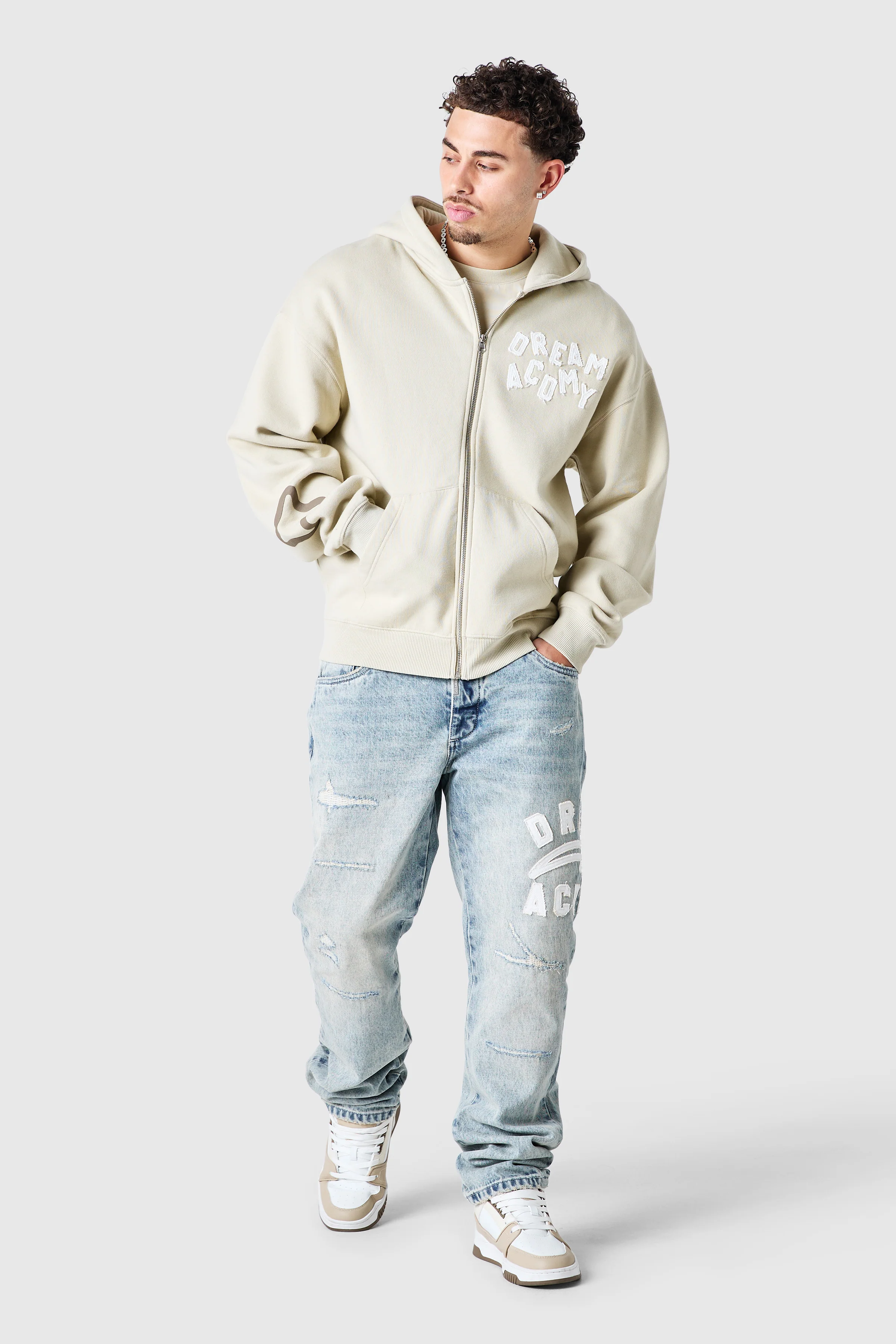 College Zip Hood - Sandstone - Image 8