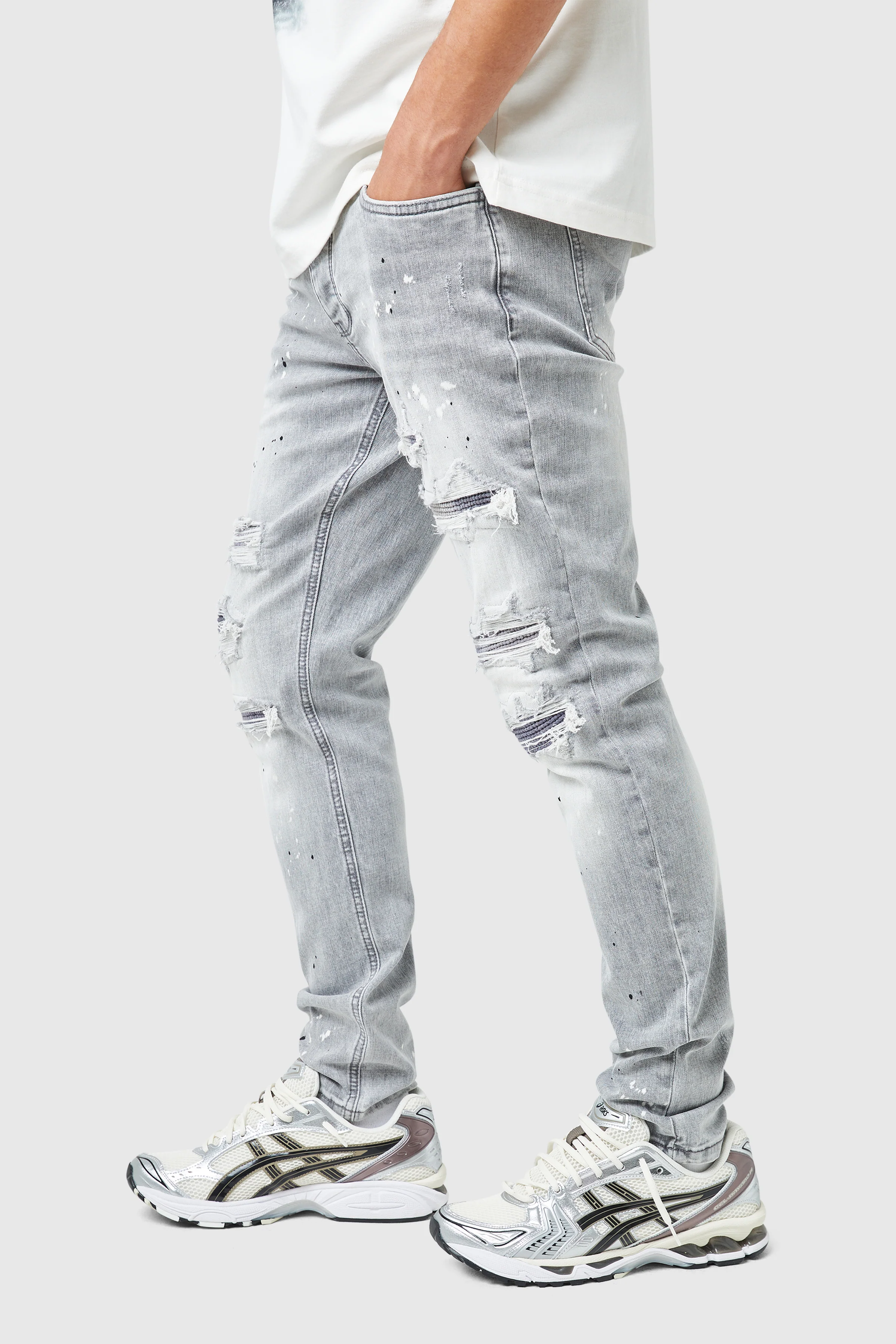 Dillon Slim Jean - Grey - Image 5