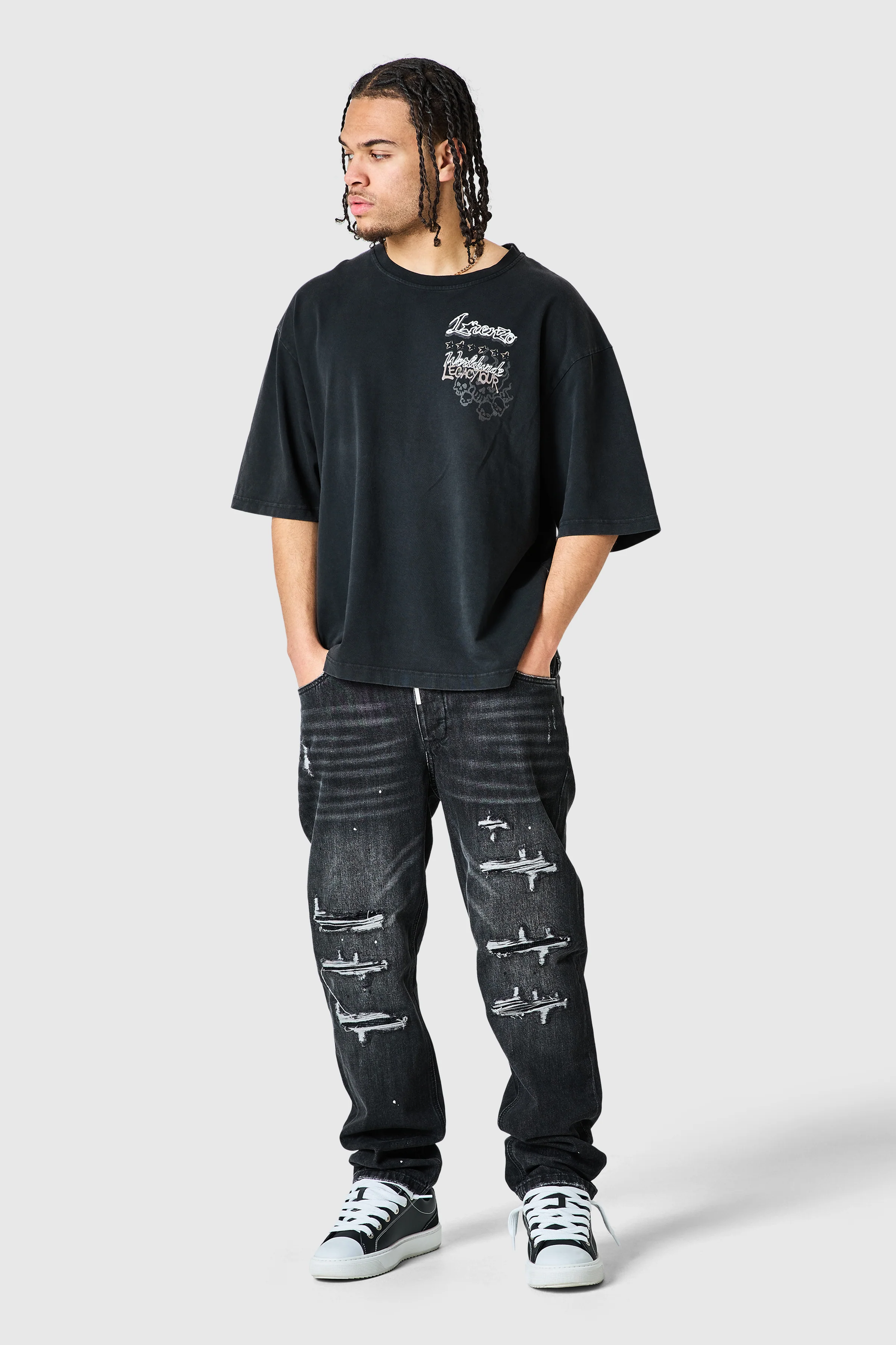 Dillon Relaxed Jean - Washed Black - Image 7