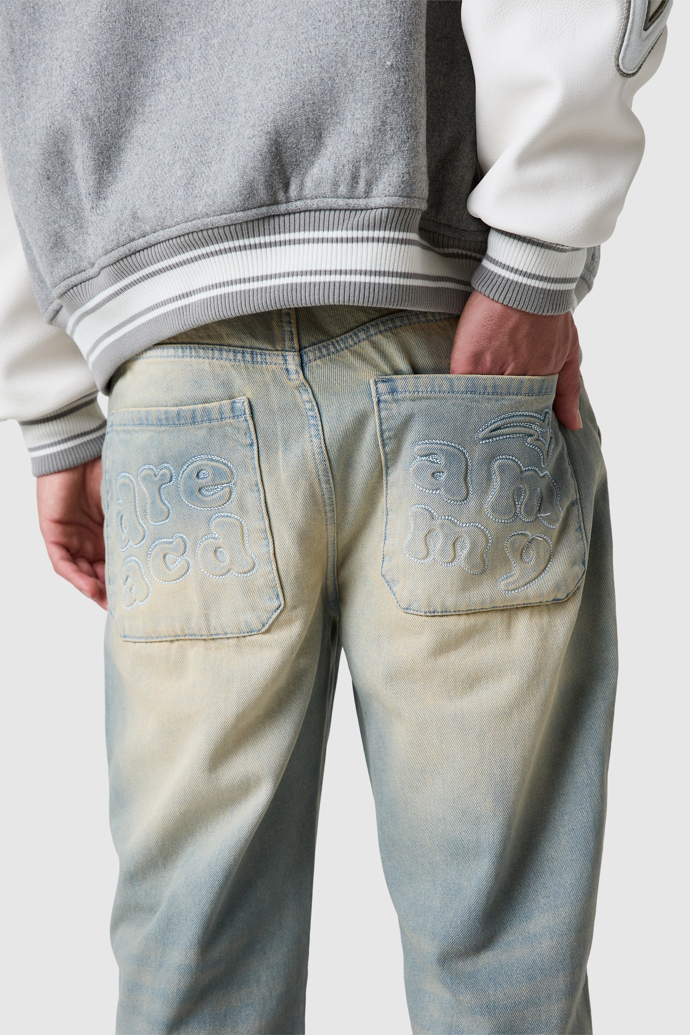 Dream Acdmy Relaxed Jean - Sand Blue - Image 3