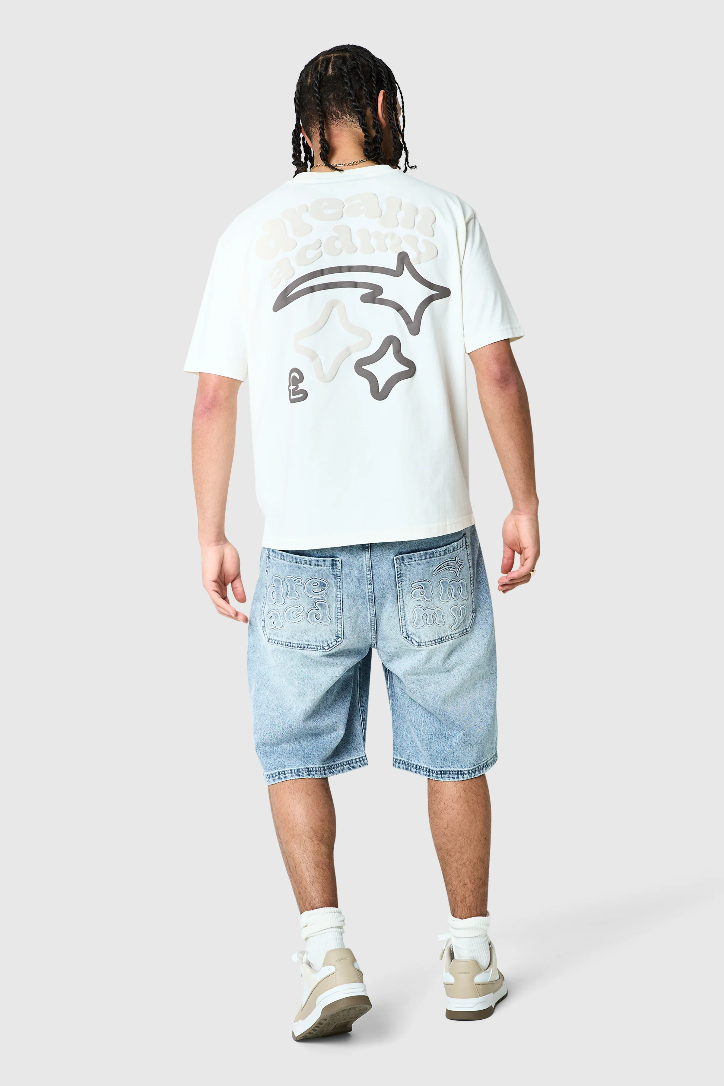 Dream Acdmy Jort - Stone Wash Blue - Image 8