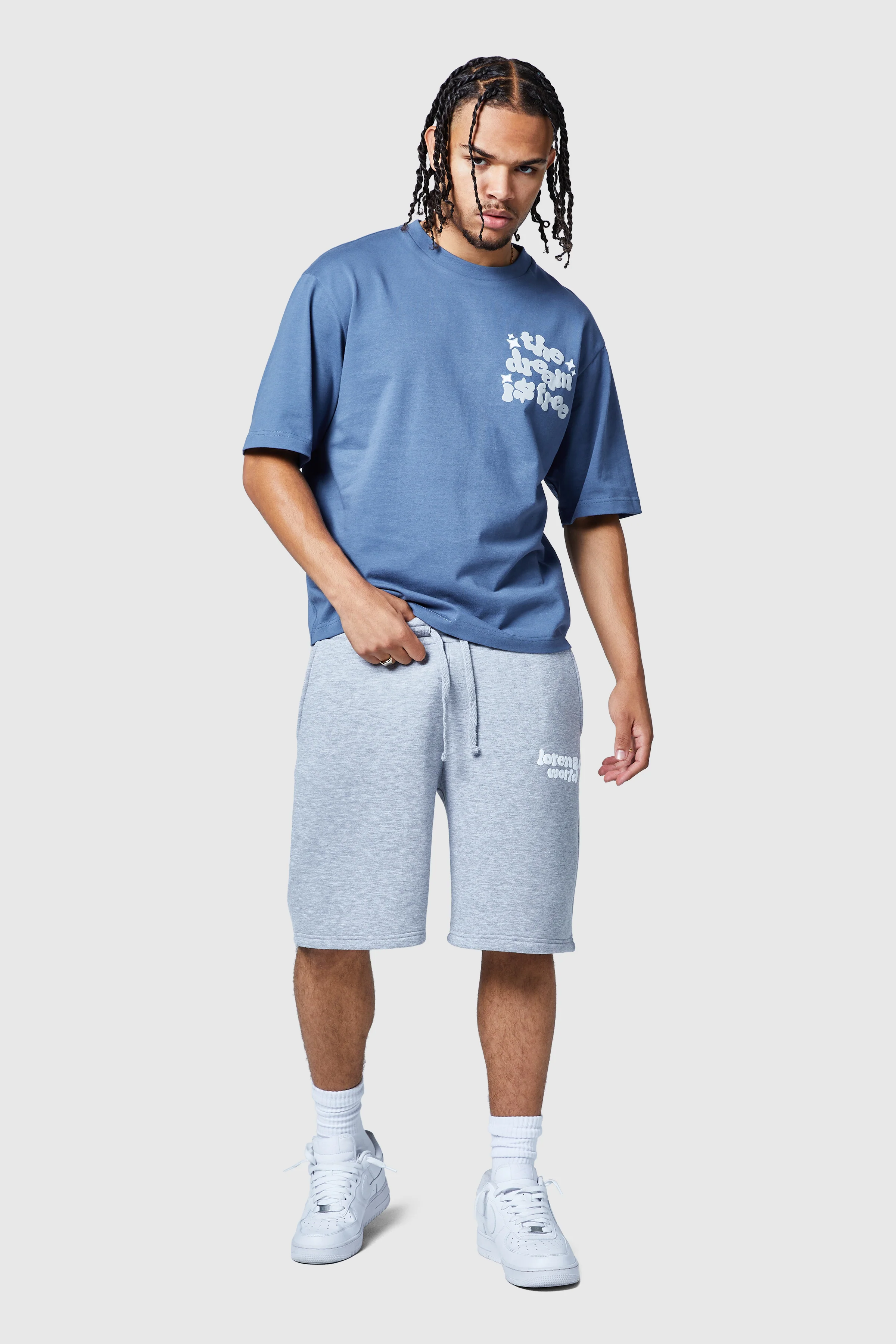 Dream Is Free 2.0 Tee - Petrol Blue - Image 3