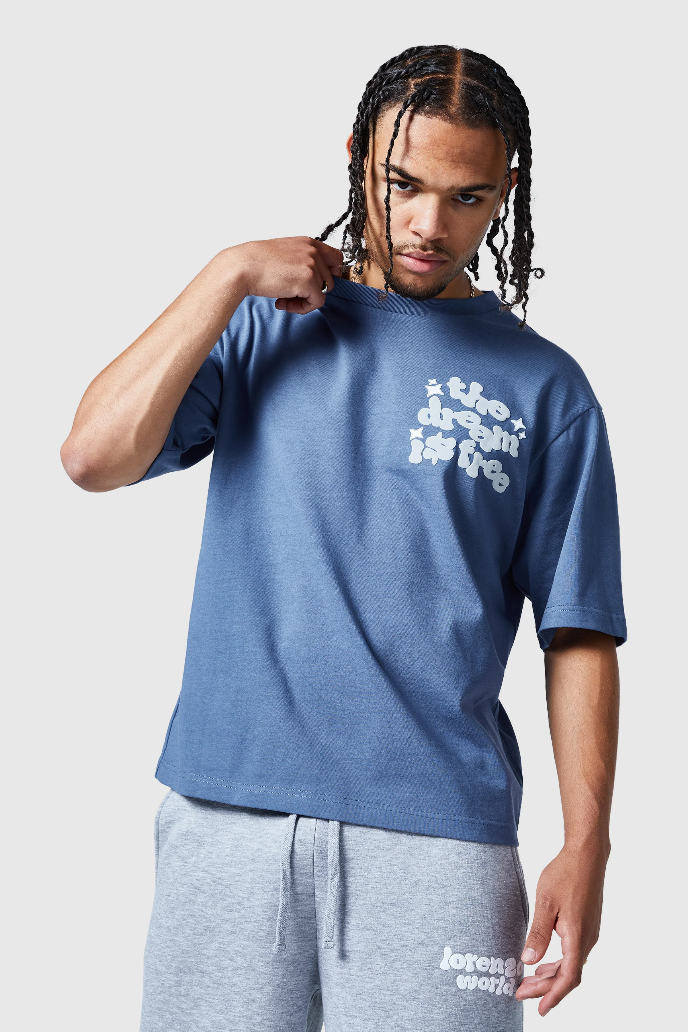 Dream Is Free 2.0 Tee - Petrol Blue - Image 5