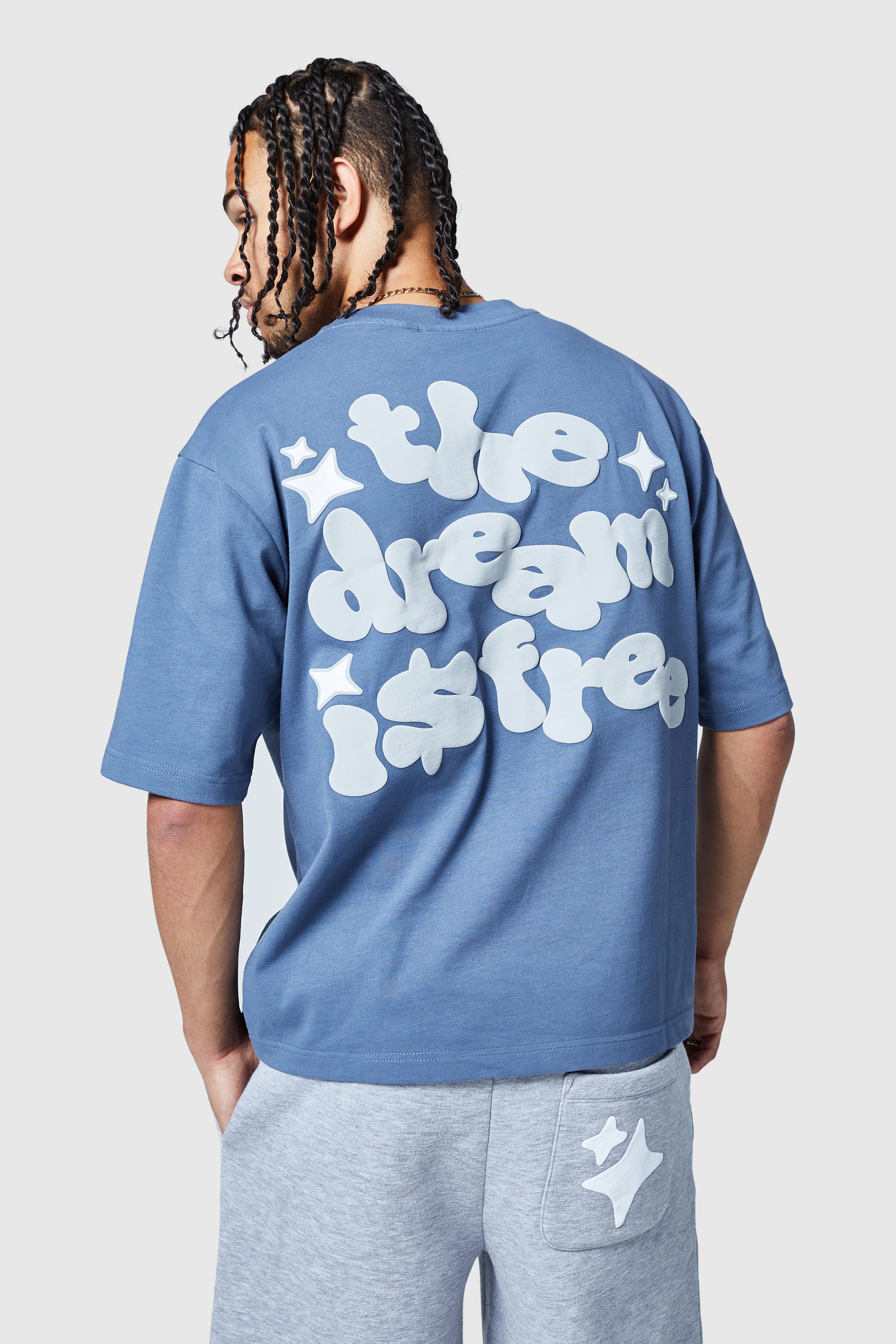 Dream Is Free 2.0 Tee - Petrol Blue - Image 6