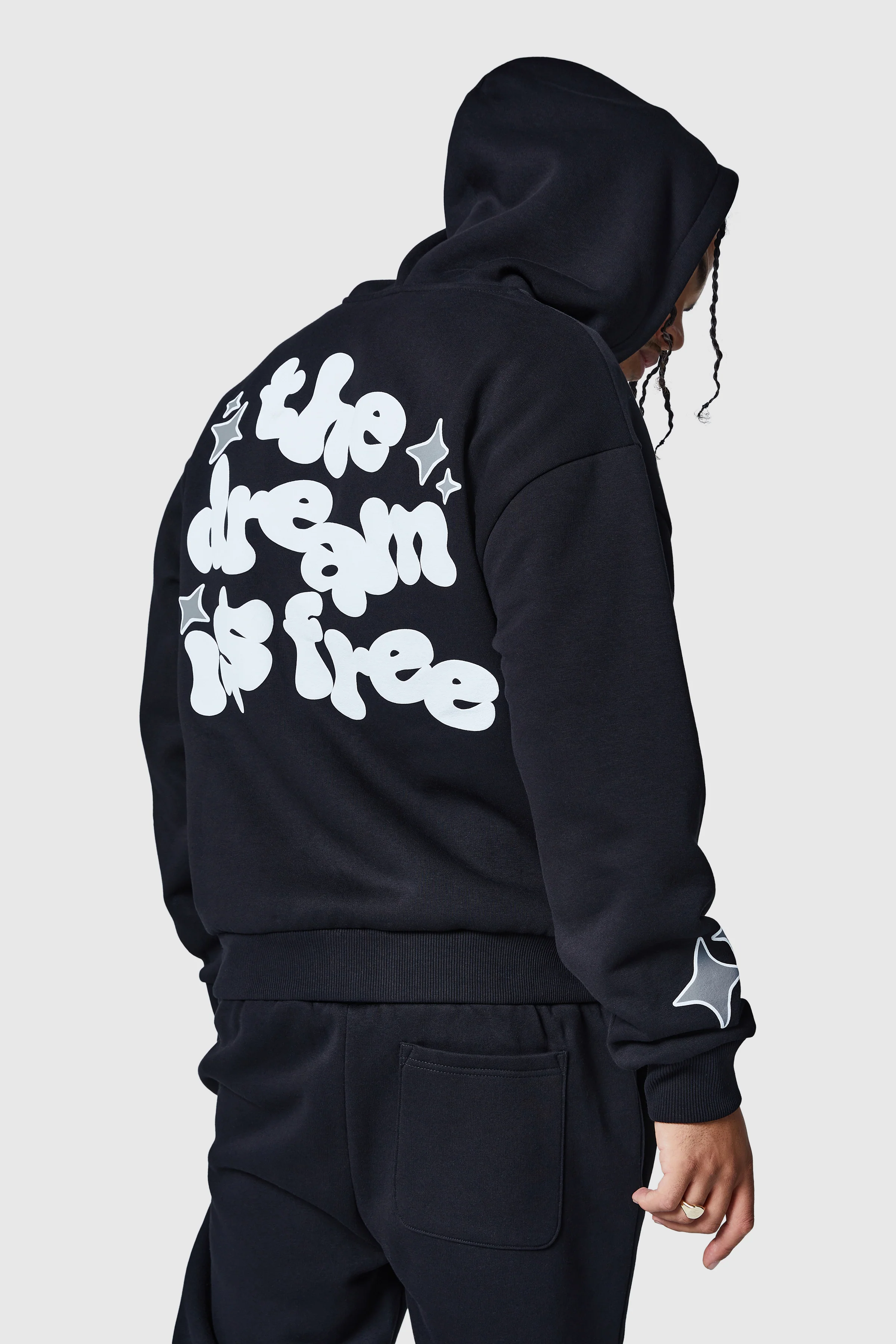 Dream Is Free 2.0 Zip Tracksuit - Black - Image 4