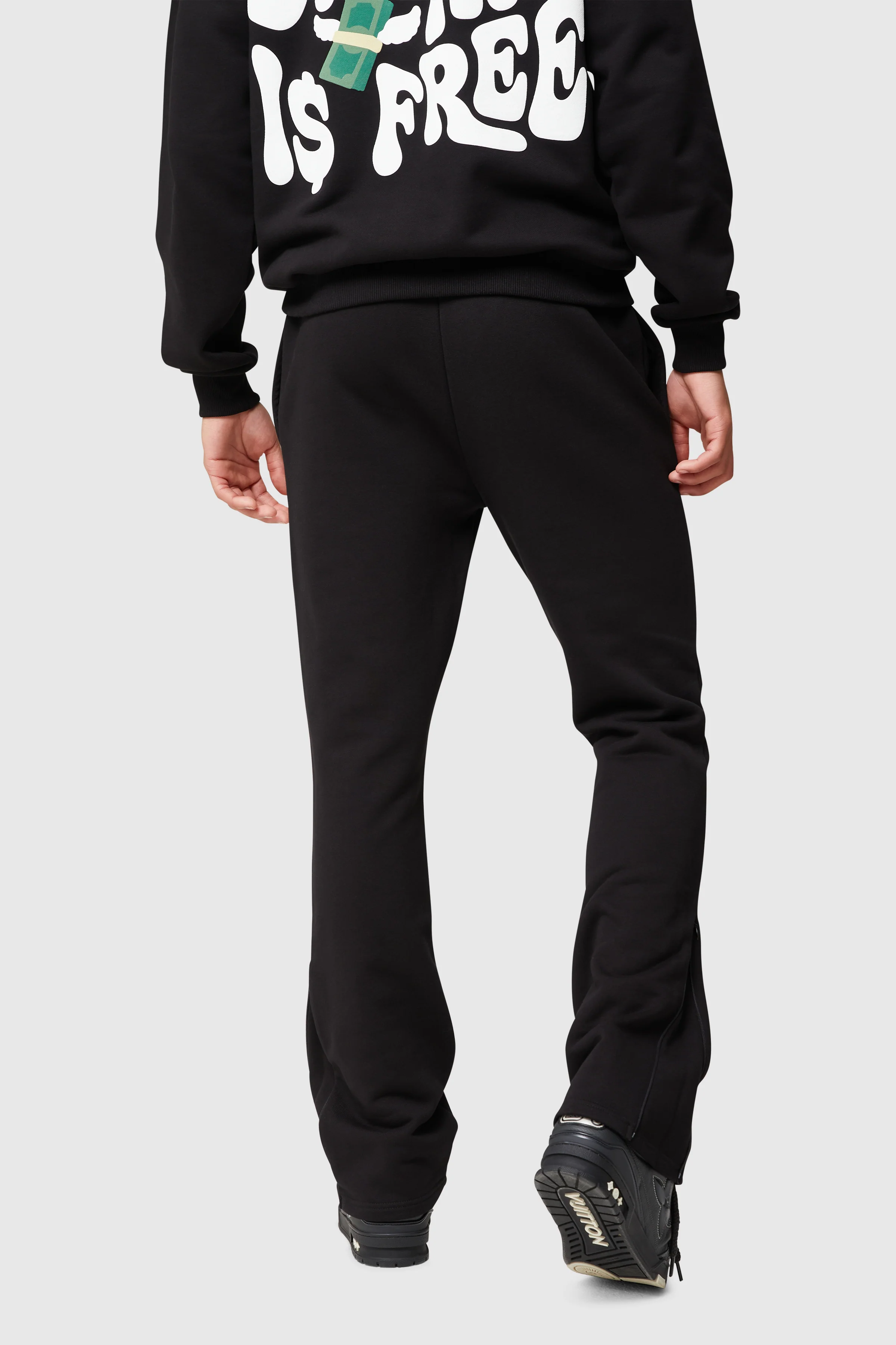 Dream Is Free Flared Jogger - Black - Image 5