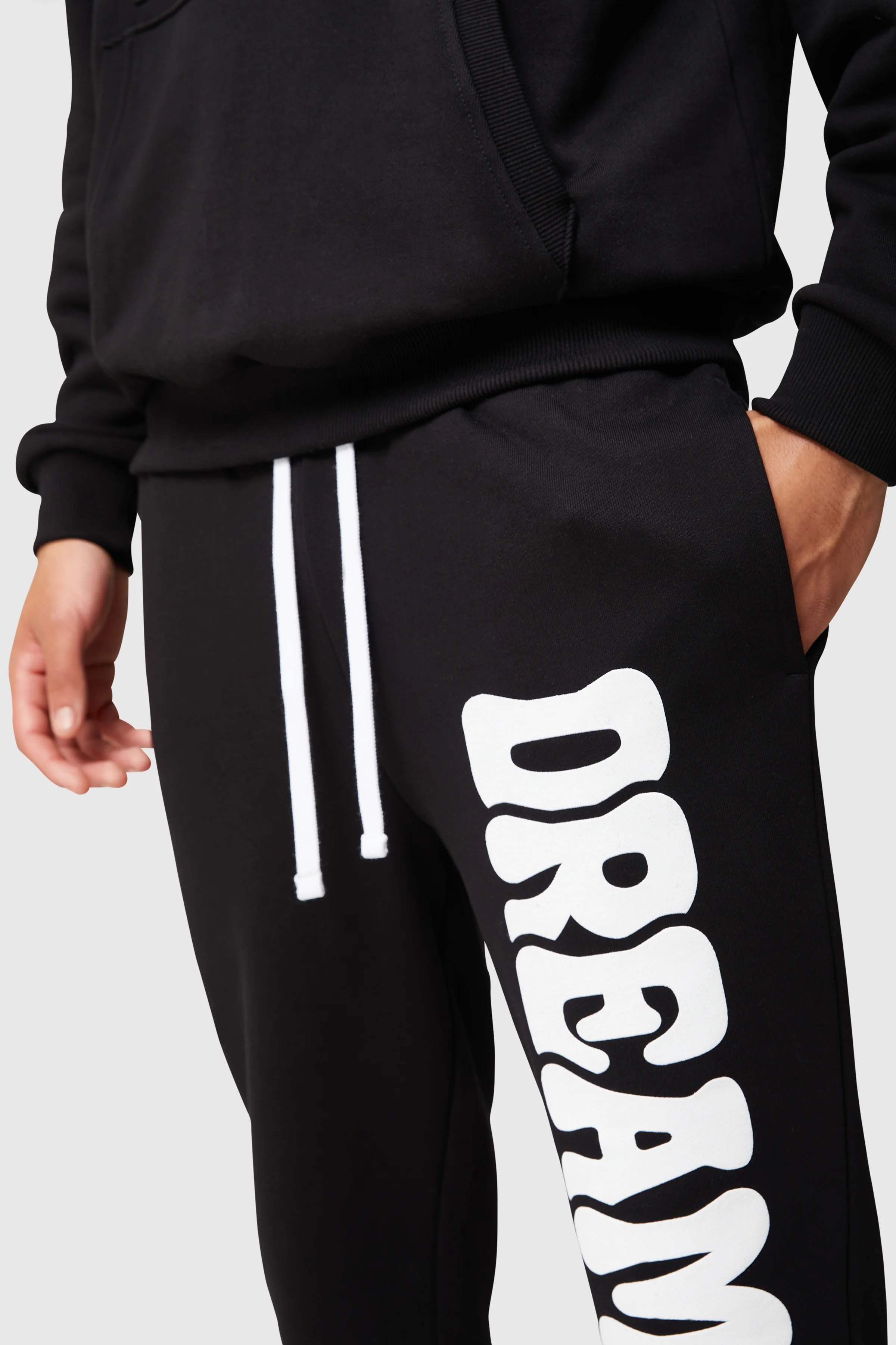 Dream Is Free Flared Jogger - Black - Image 7
