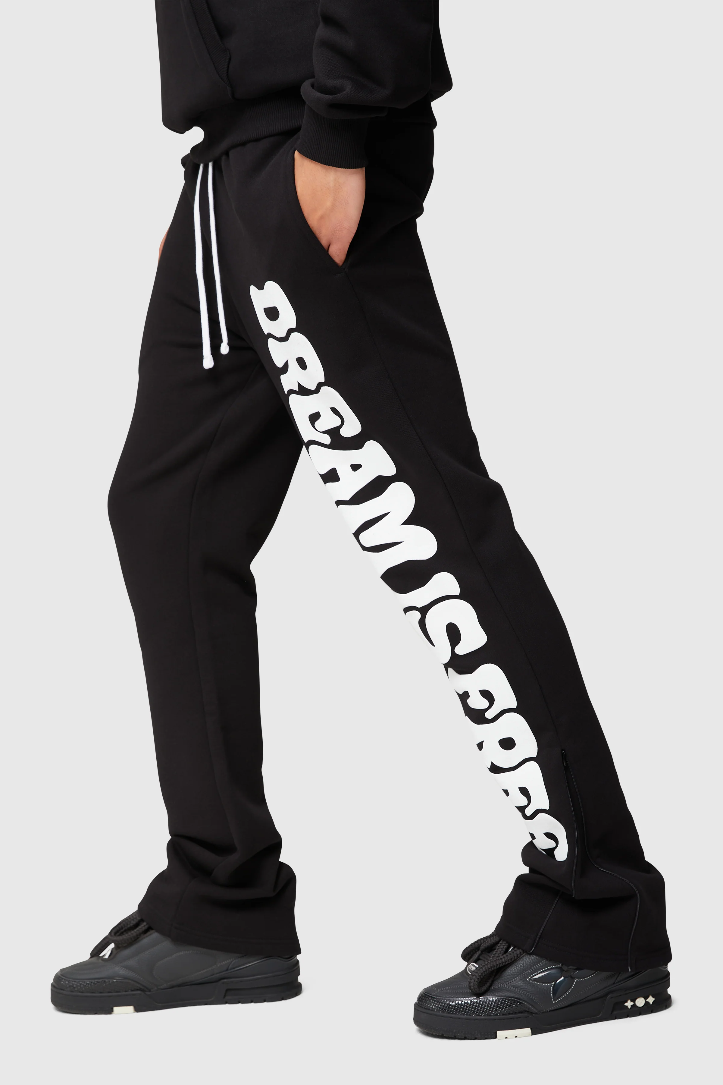 Dream Is Free Flared Jogger - Black - Image 8