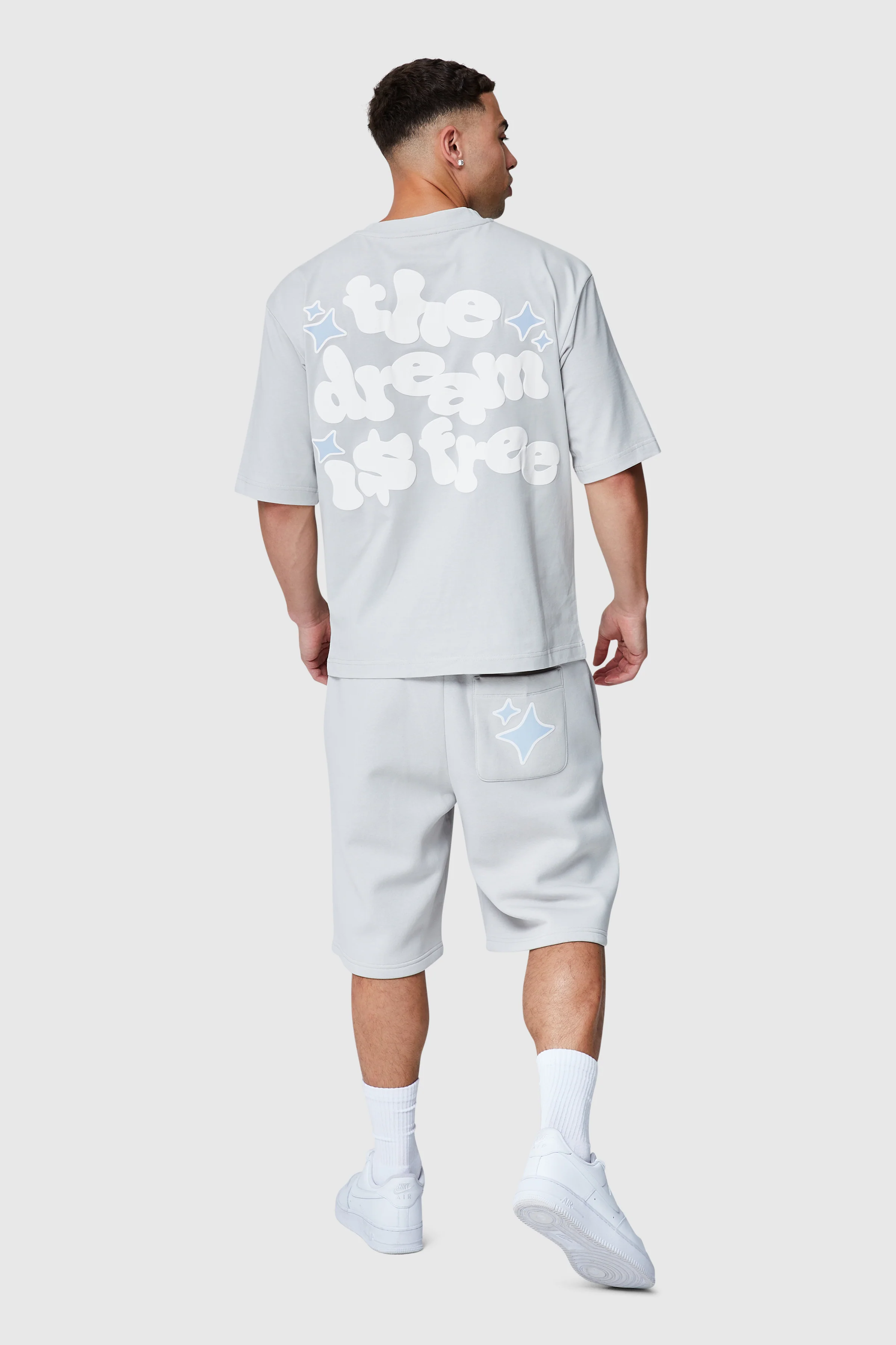 Dream Is Free 2.0 Tee - Light Grey - Image 7