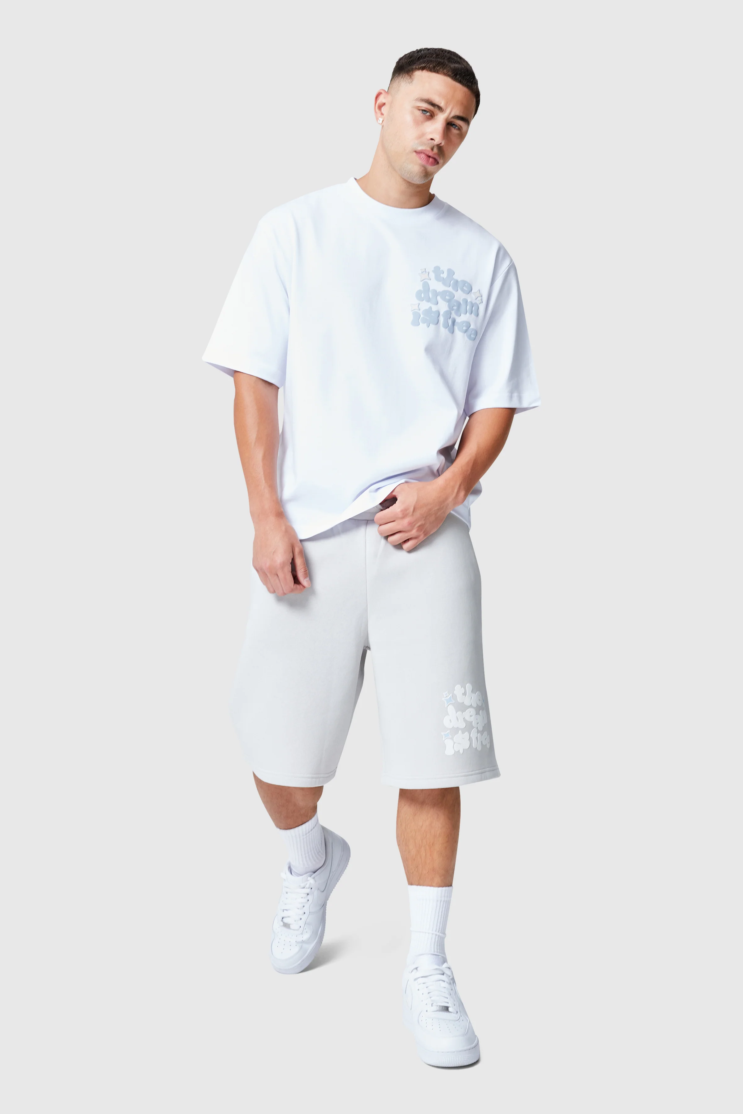 Dream Is Free 2.0 Tee - White/Blue - Image 3
