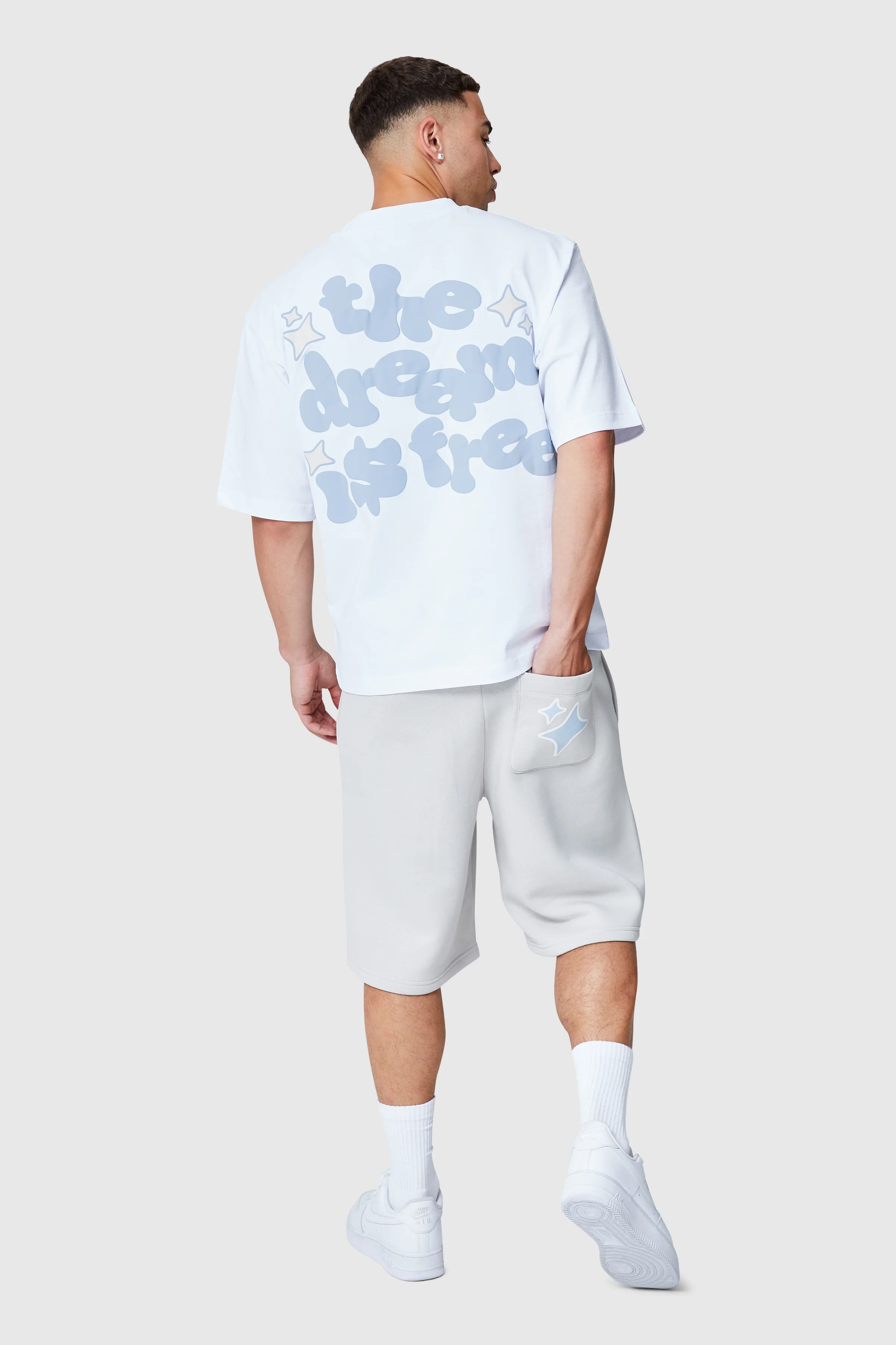 Dream Is Free 2.0 Tee - White/Blue - Image 7