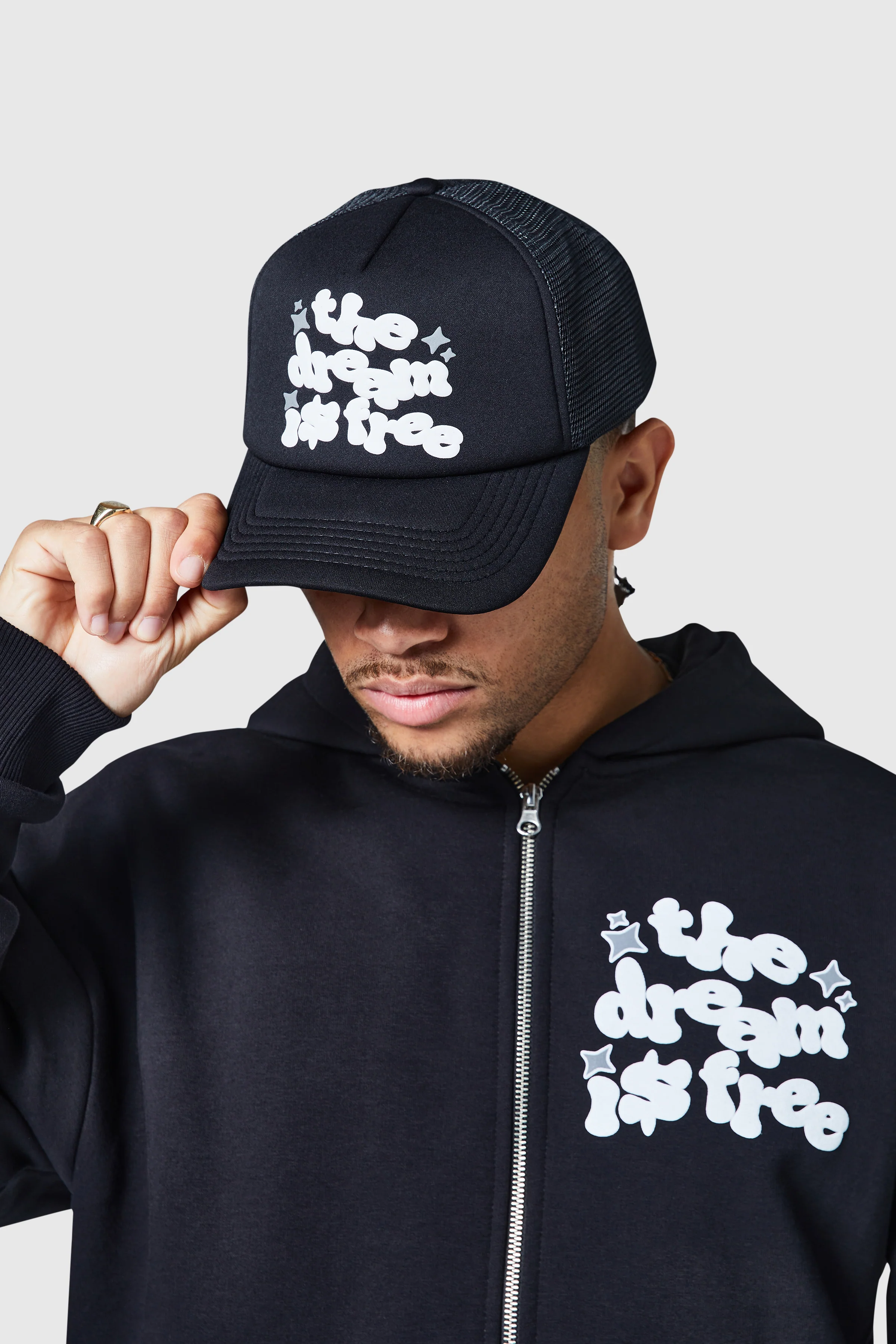 Dream Is Free Trucker Cap - Black - Image 3
