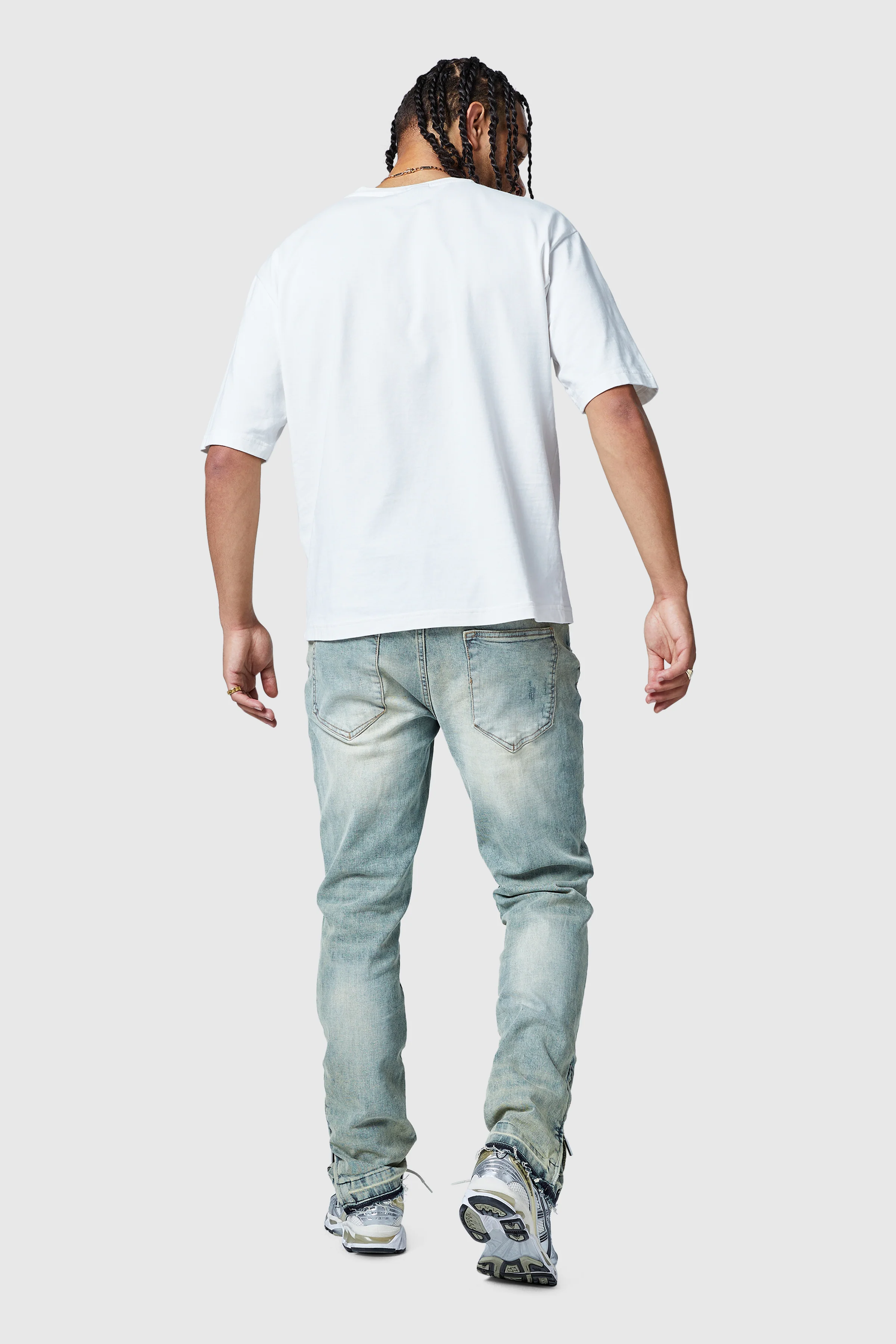 Enzo Slim Jean - Dune Blue - Image 5