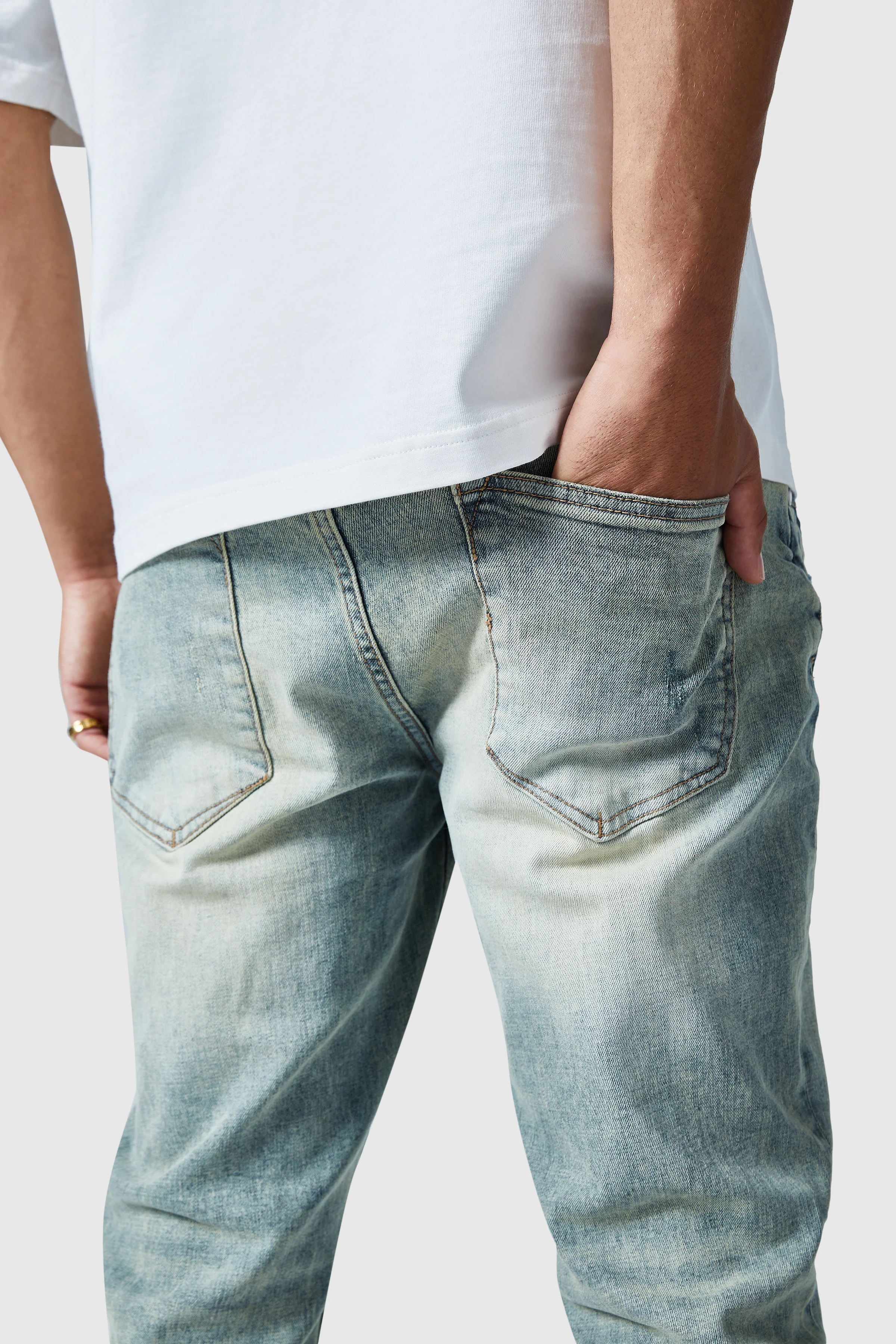Enzo Slim Jean - Dune Blue - Image 9