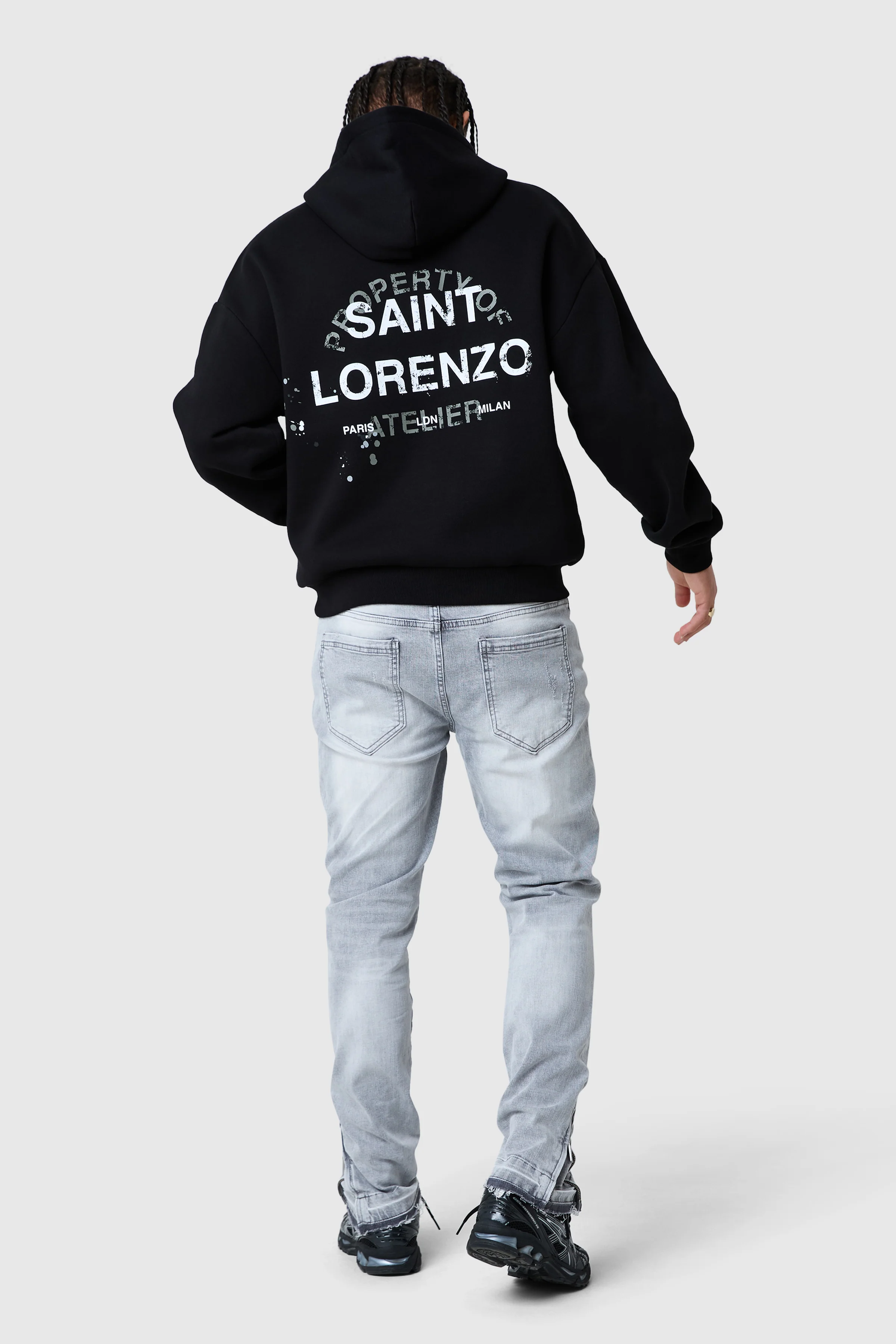 Enzo Slim Jean - Light Grey - Image 4