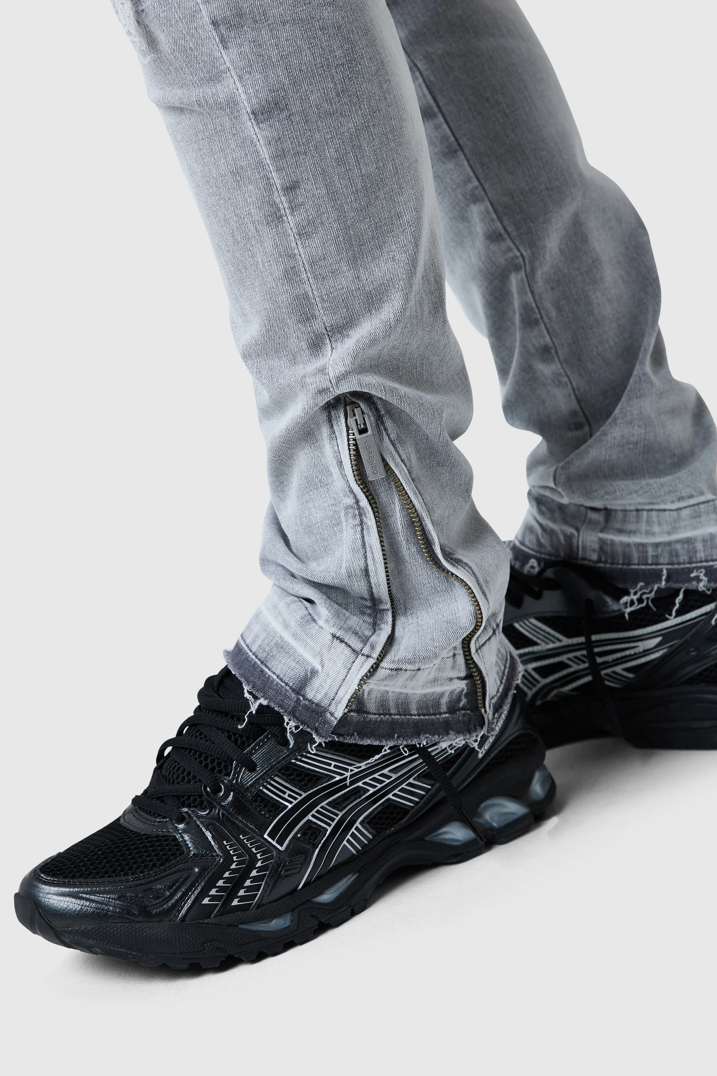 Enzo Slim Jean - Light Grey - Image 6