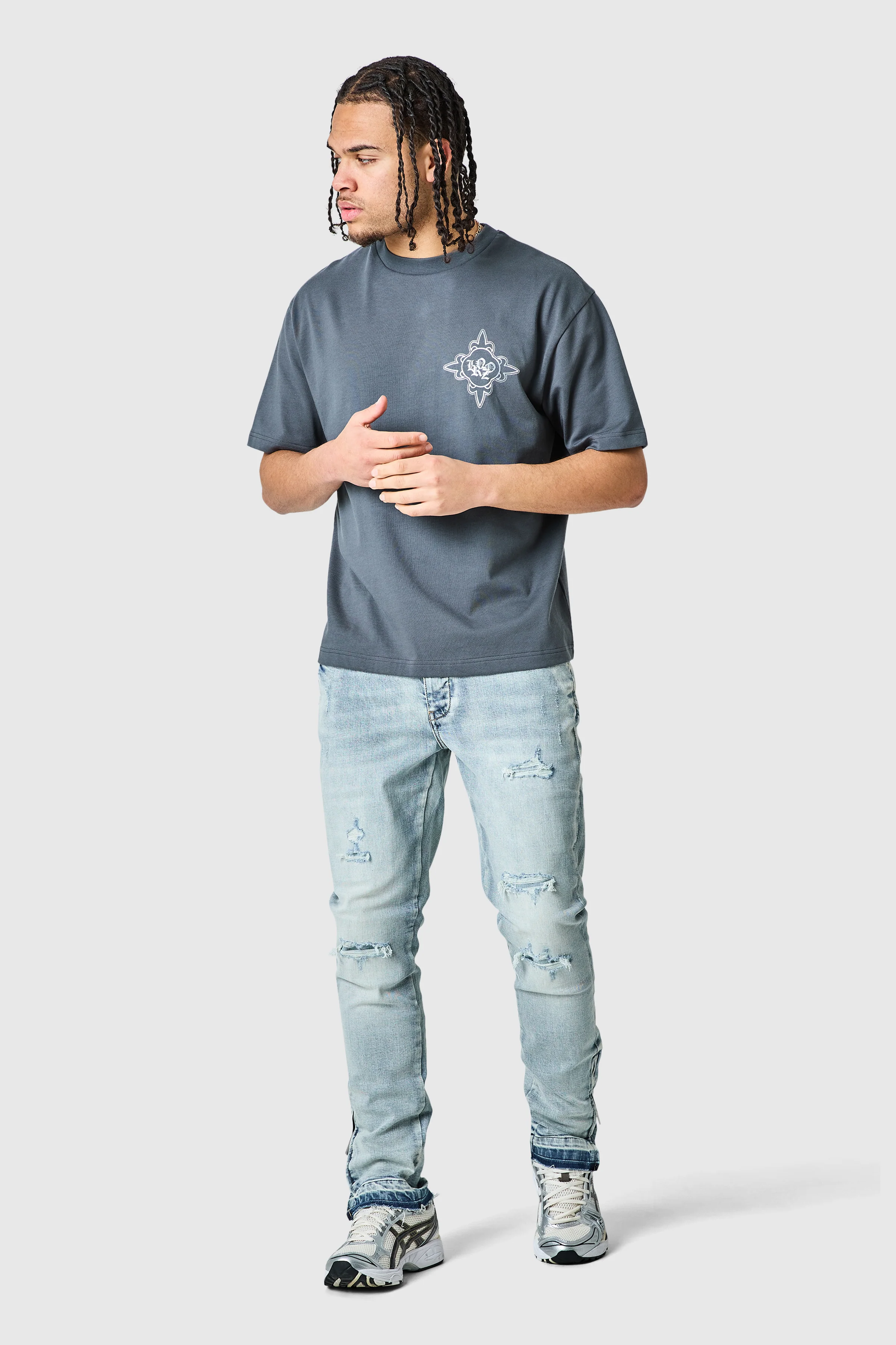 Enzo Slim Jean - Light Blue - Image 5