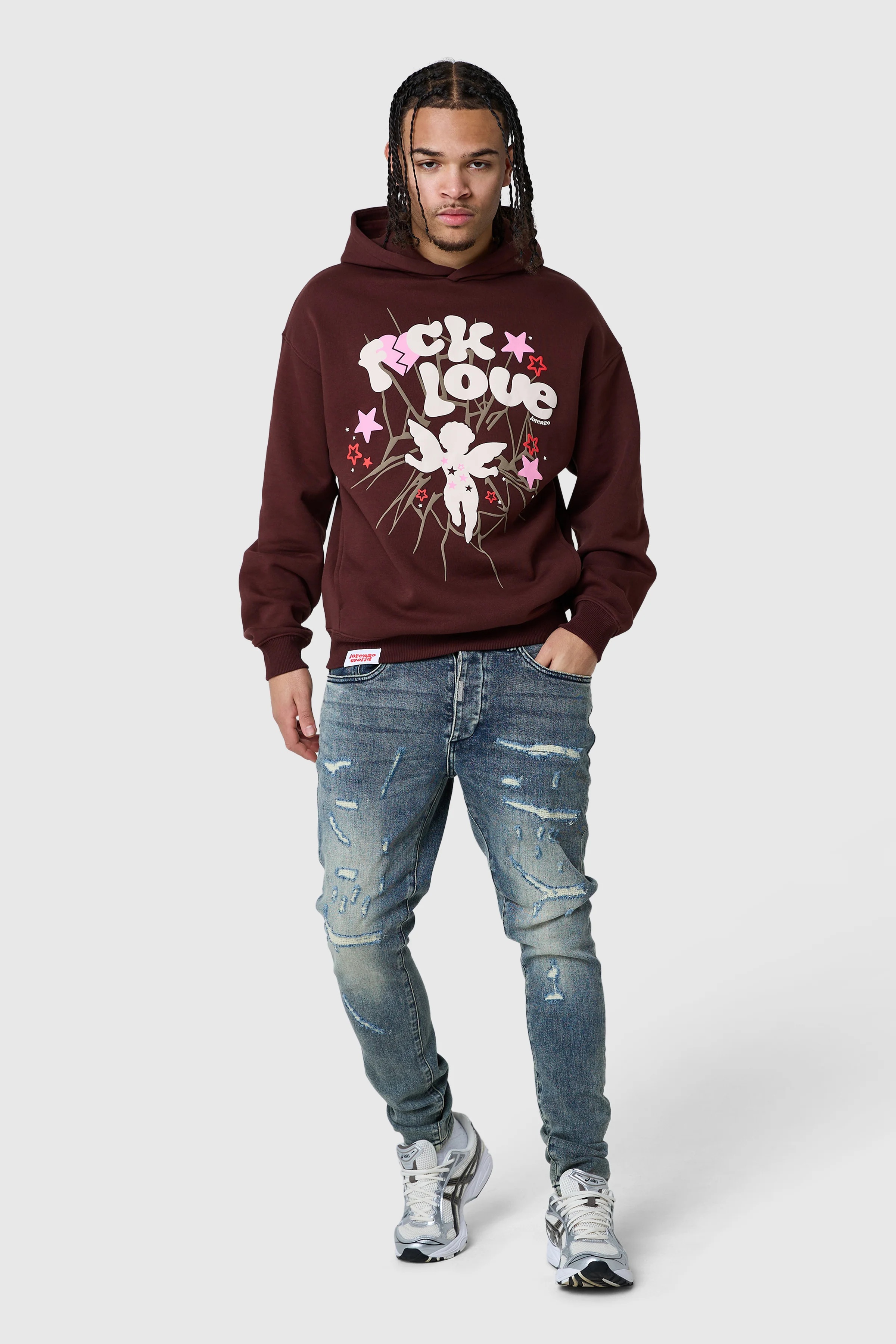 Fxck Love Hood - Rich Cocoa - Image 3