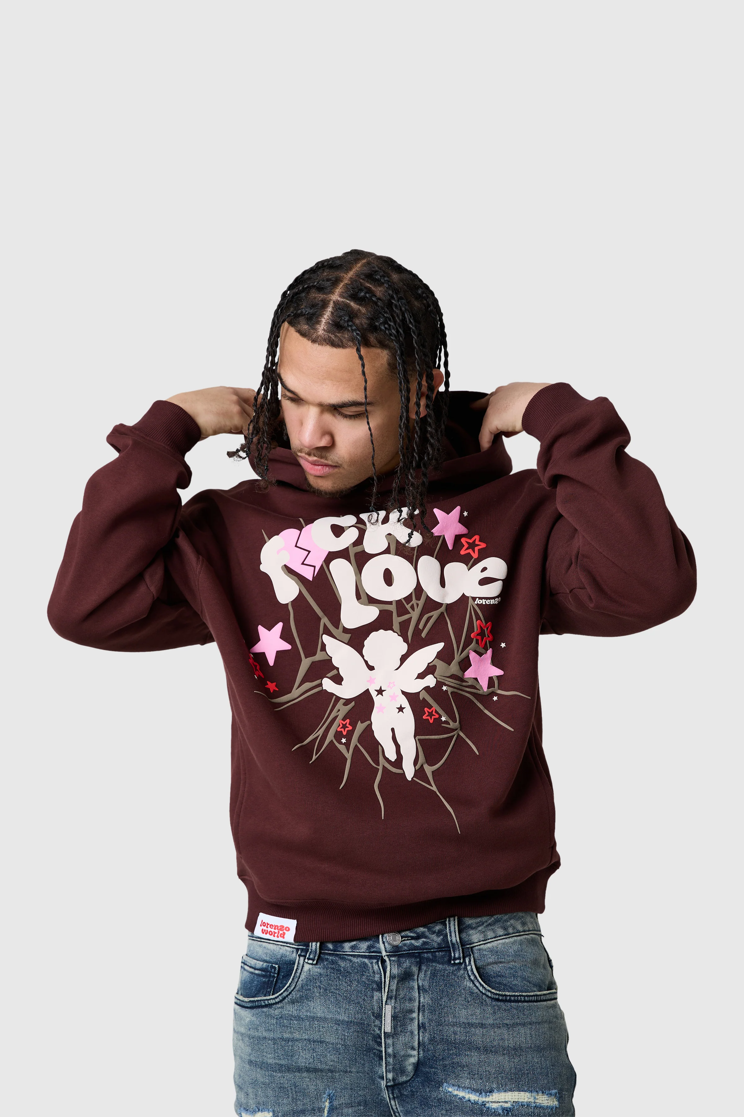 Fxck Love Hood - Rich Cocoa - Image 8