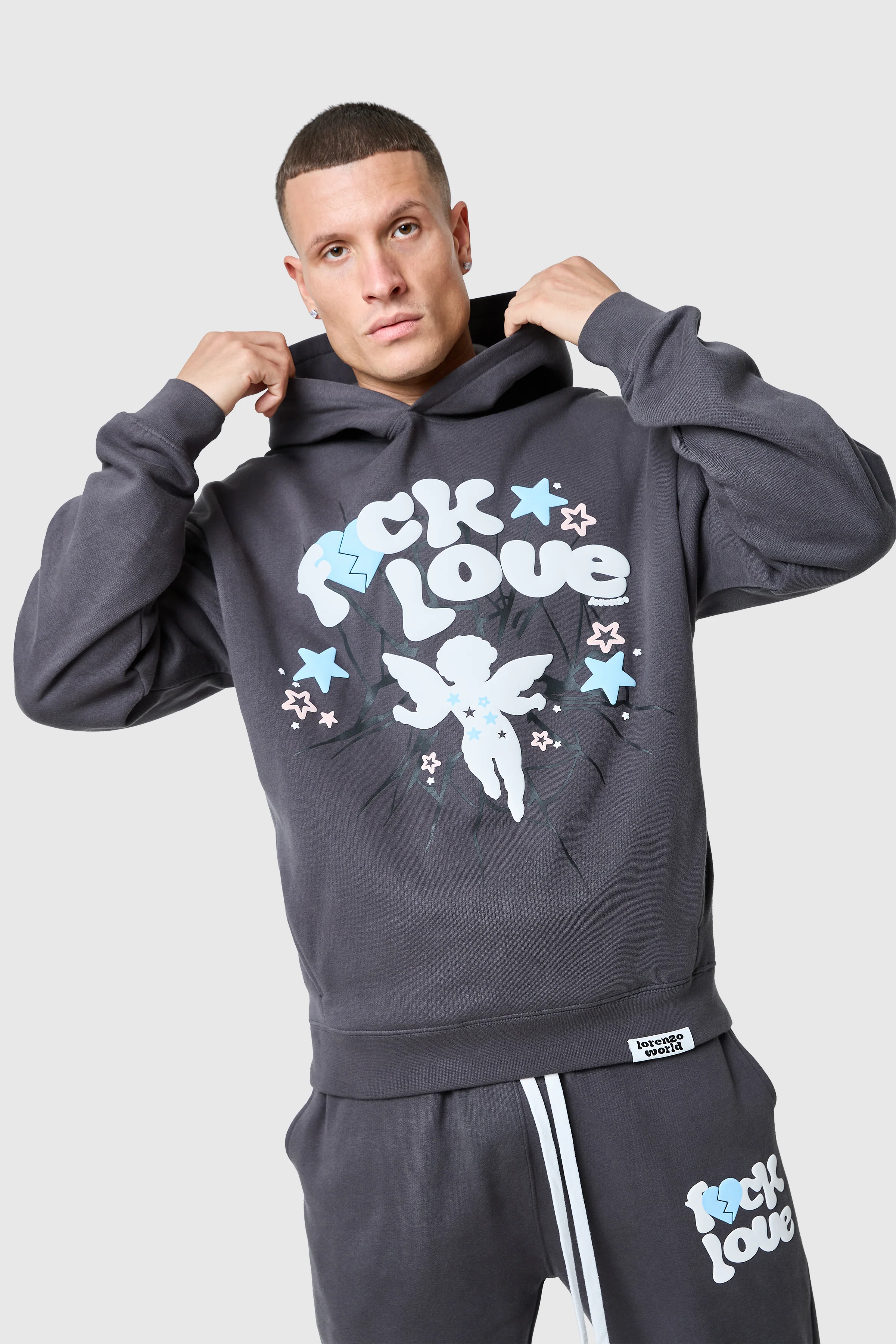 Fxck Love Tracksuit - Volcano Grey - Image 5